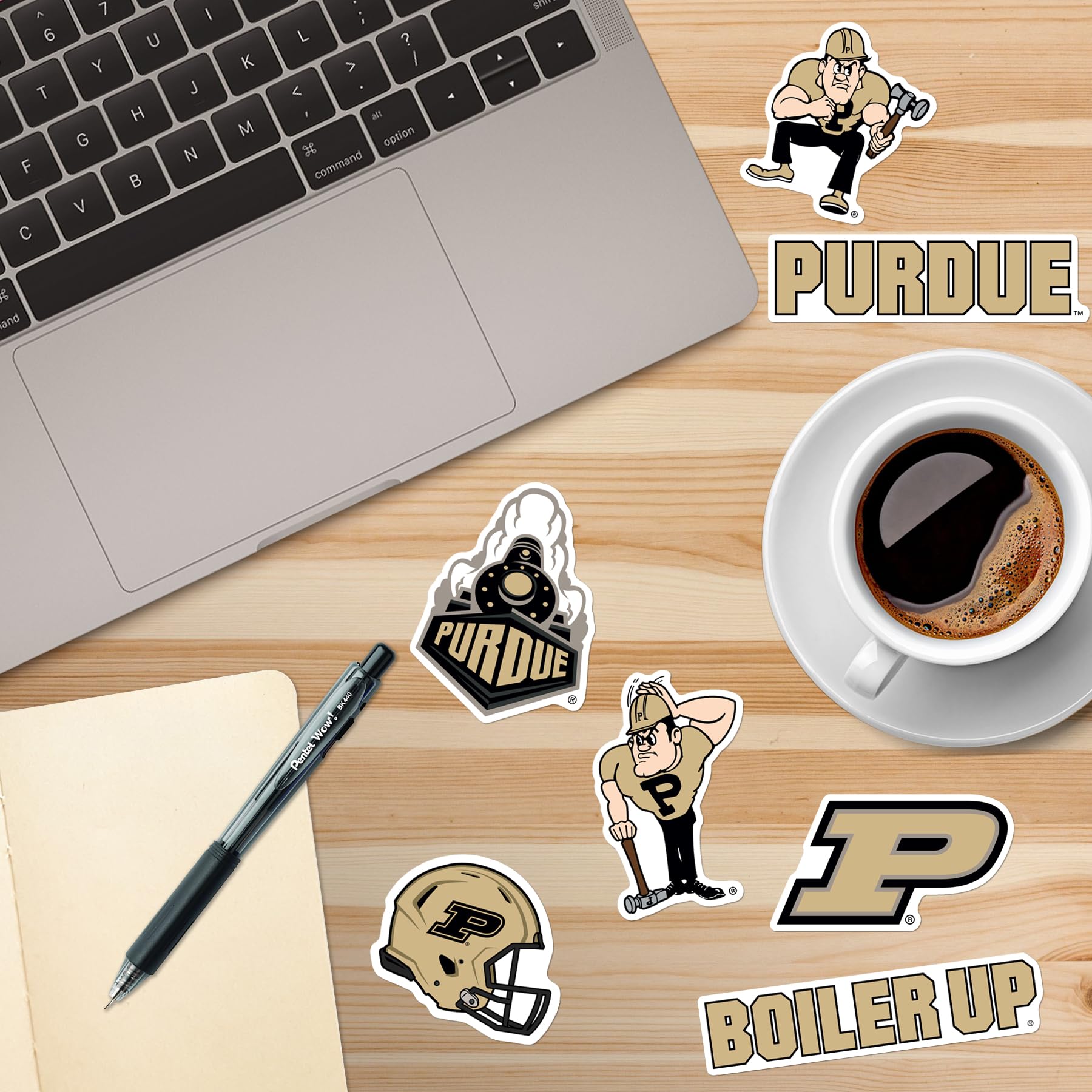 Purdue University 50Ct Vinyl Large Deluxe Stickers Variety Pack   Laptop, Water Bottle, Scrapbooking, Tablet, Skateboard, Indoor