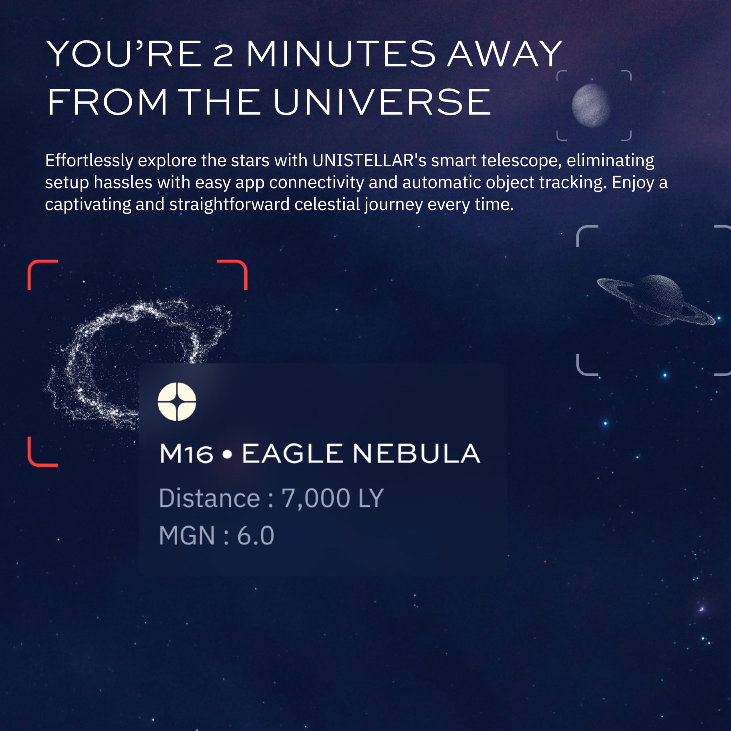 Unistellar   Evscope 2   Smart Digital Telescope   Beginners And Experienced Users   Iphone And Android Compatible   114Mm Apert