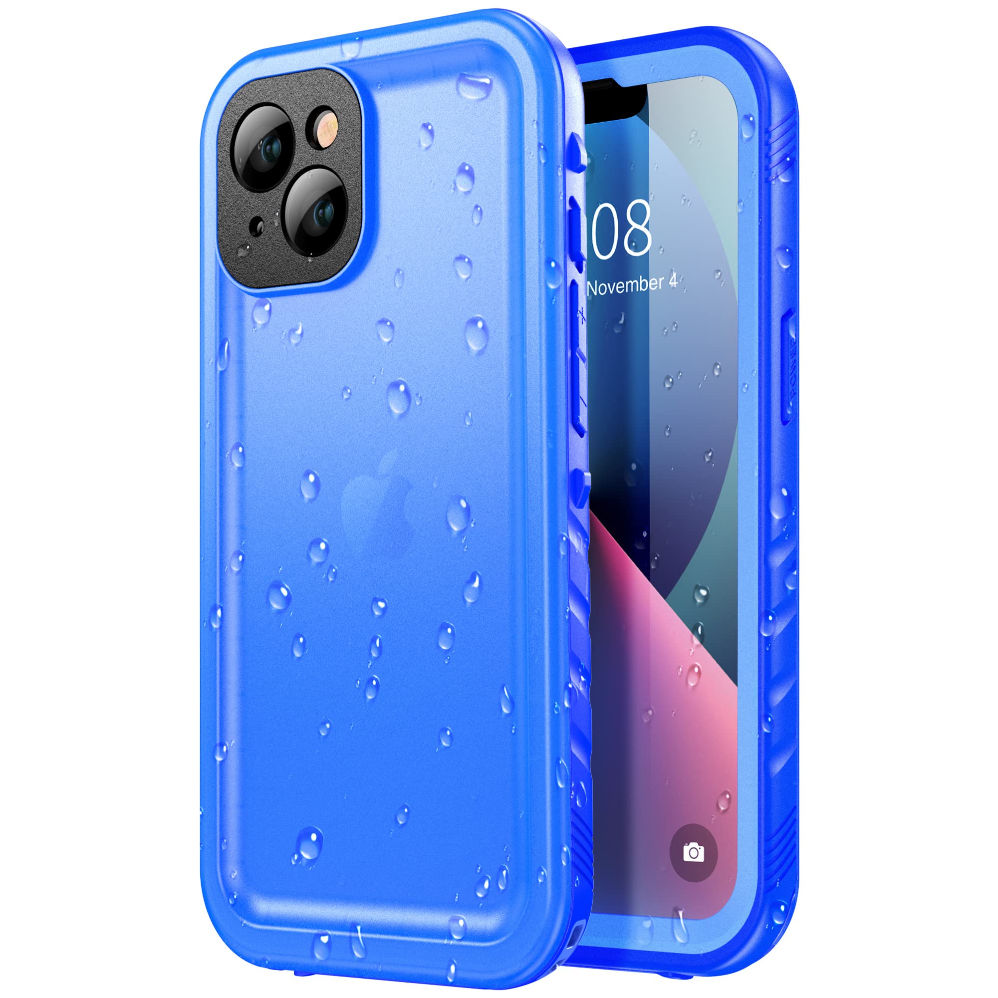 Sportlink Compatible With Iphone 13 Waterproof Case   Full Body Shockproof Dustproof Phone Screen Protector Rugged Waterproof Ca