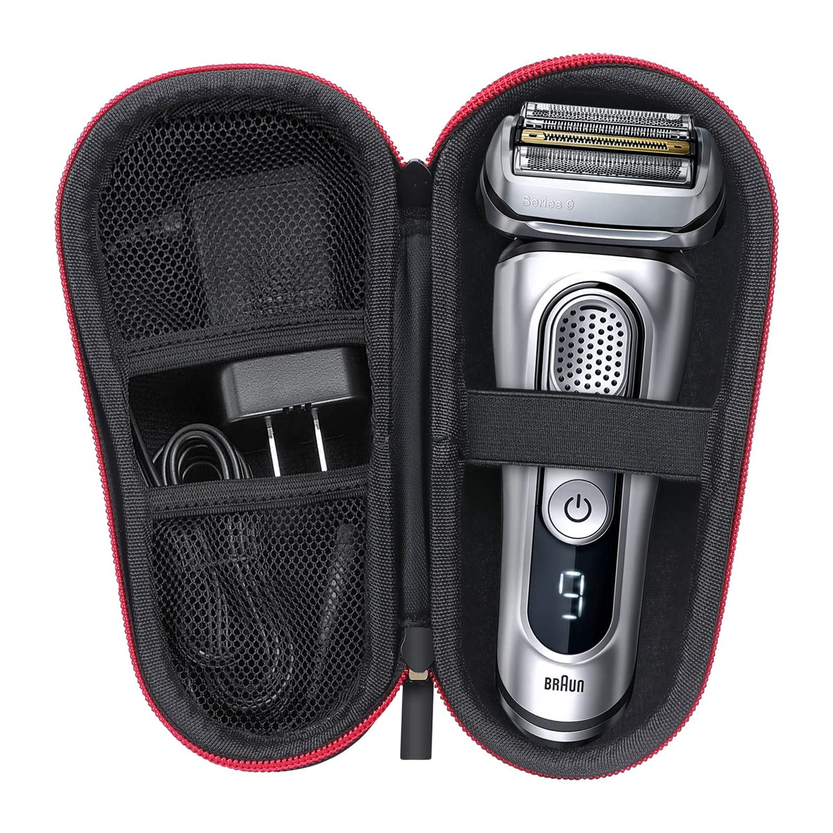 Simfree Eva Hard Razor Case For Travel   Hard Carrying Case For Trimmer And Razor Shaver (Red)