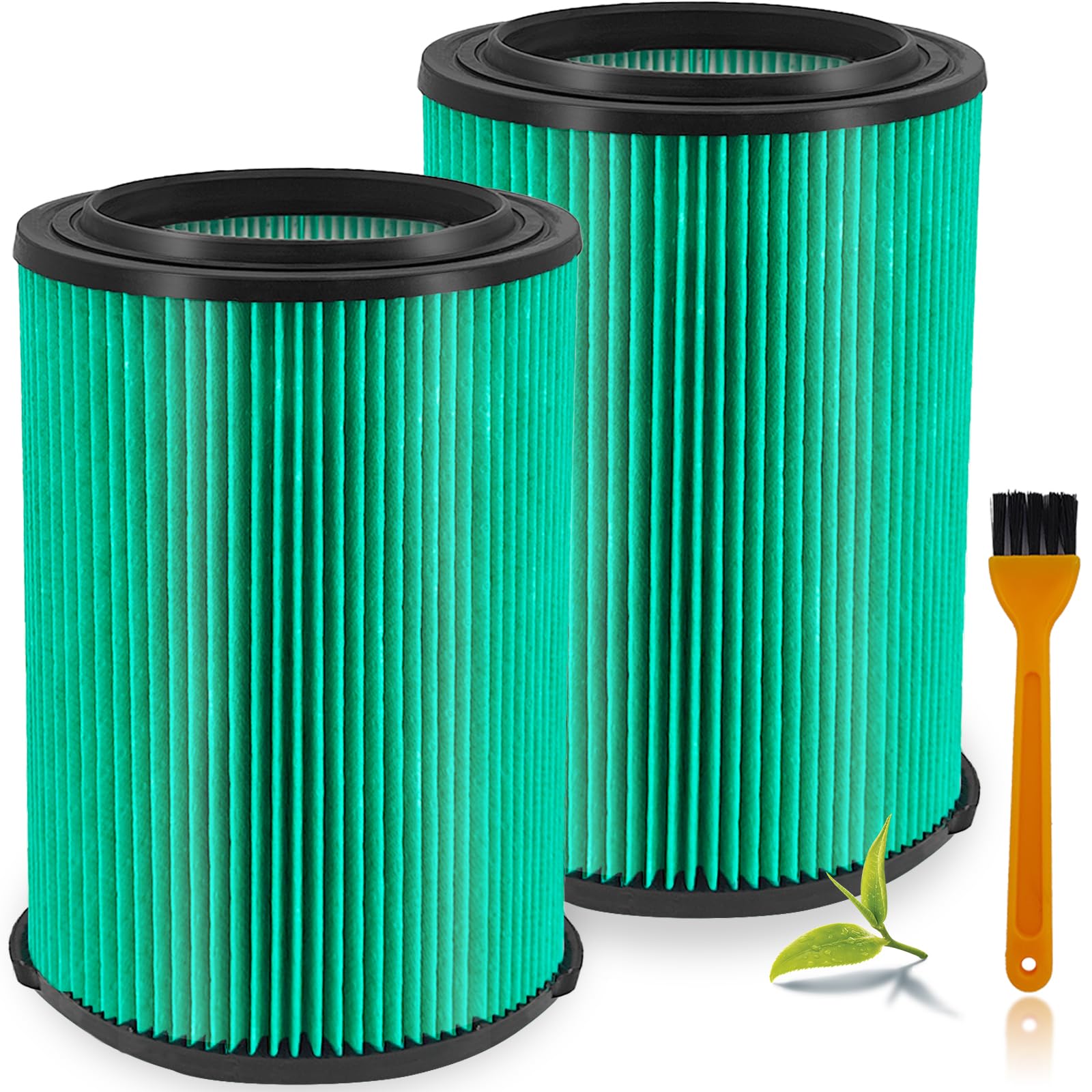 Lvjusen Vf6000 Filter Replacement For Ridgid Shop Vac 5 20 Gallon Wet Dry Vacuums& Hepa Filter For 6 9 Gallon Husky Vacuum 2 Pac