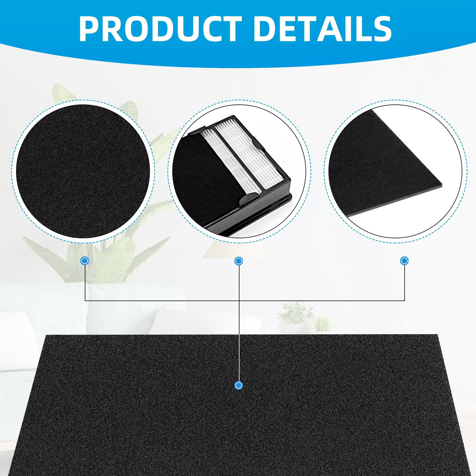 Hapf600 Hepa Filter Replacement For Holmes Air Purifier Filter B   Compatible With Hapf8650 Hap615 Hap625 Hap650 Hapf600D U2 (3