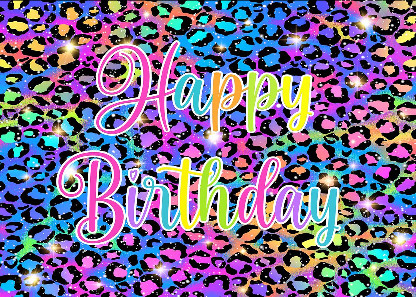 Colorful Neon Glow Birthday Backdrop For Photography Paint Splatter Graffiti Retro Disco Hip Pop Party Decorations Background Ra