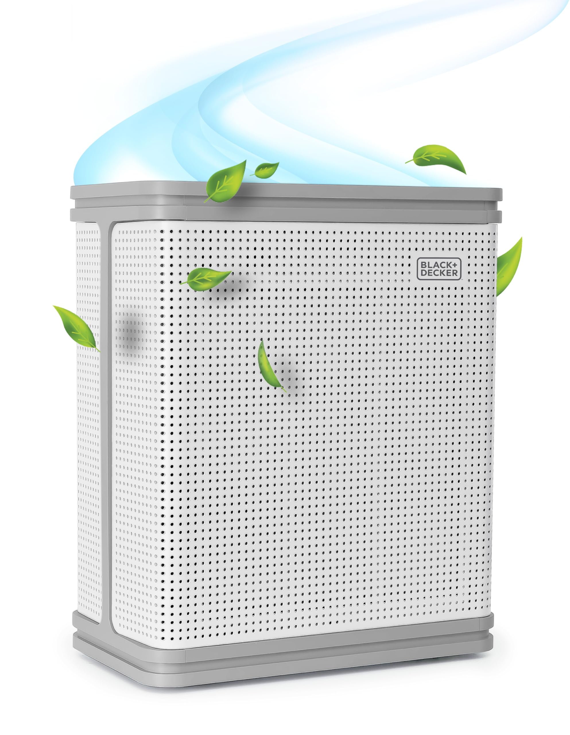 BLACK+DECKER Electrostatic Precipitator Air Purifier, HEPA Air Purifier For Up To 2,520 Sq. Ft. per 5 Air Changes, 4-Stage Filtr