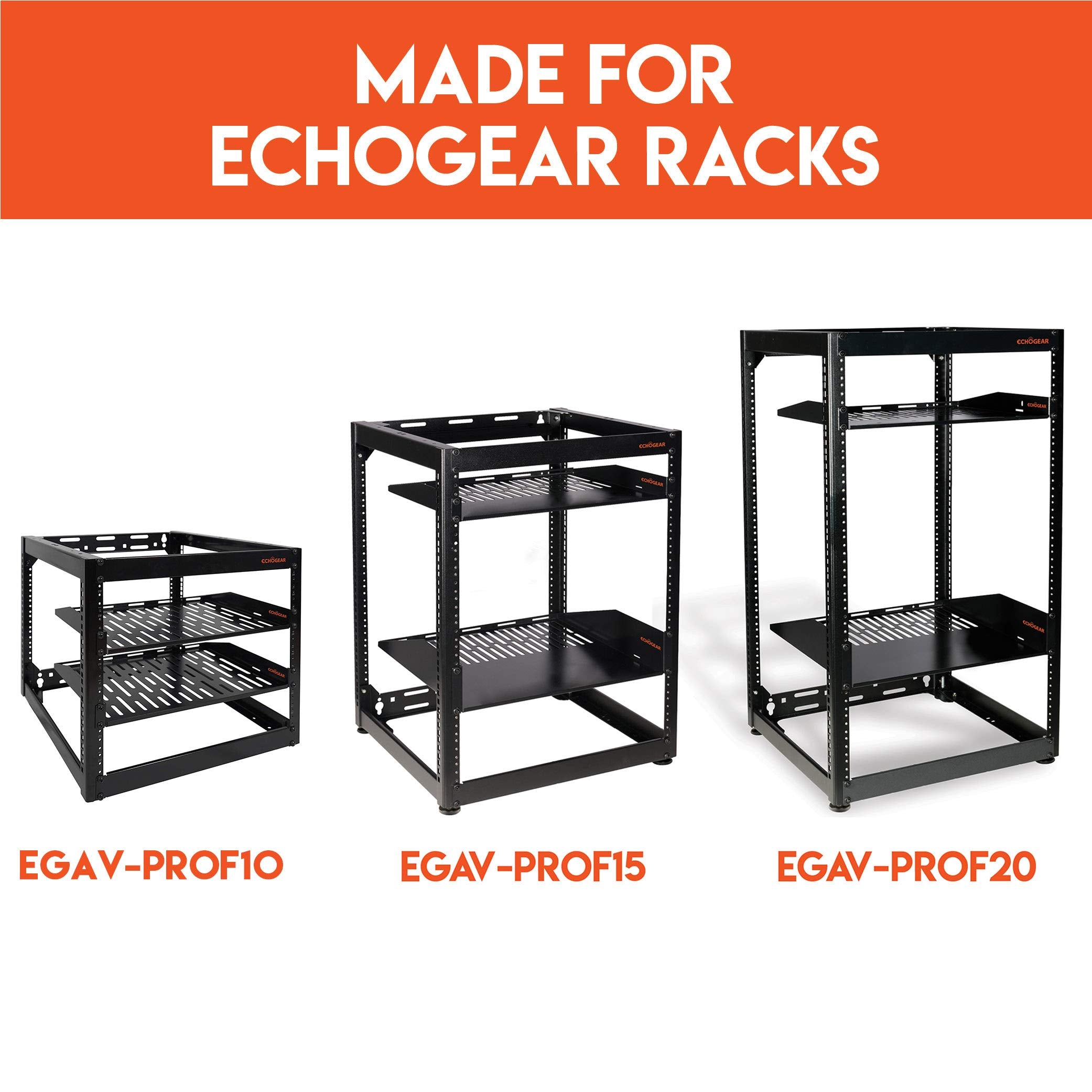 Echogear Rack Compatible Swing Out Wall Mount   Compatible With 10U, 15U, & 20U Echogear Open Frame Racks