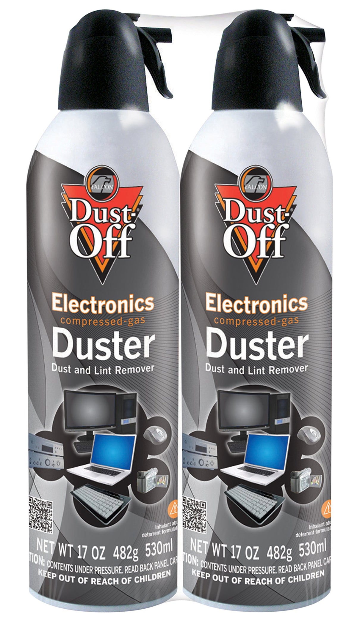 Dust Off 17 Oz Compressed Gas Duster, 2 Pack (Dpsjmb2)