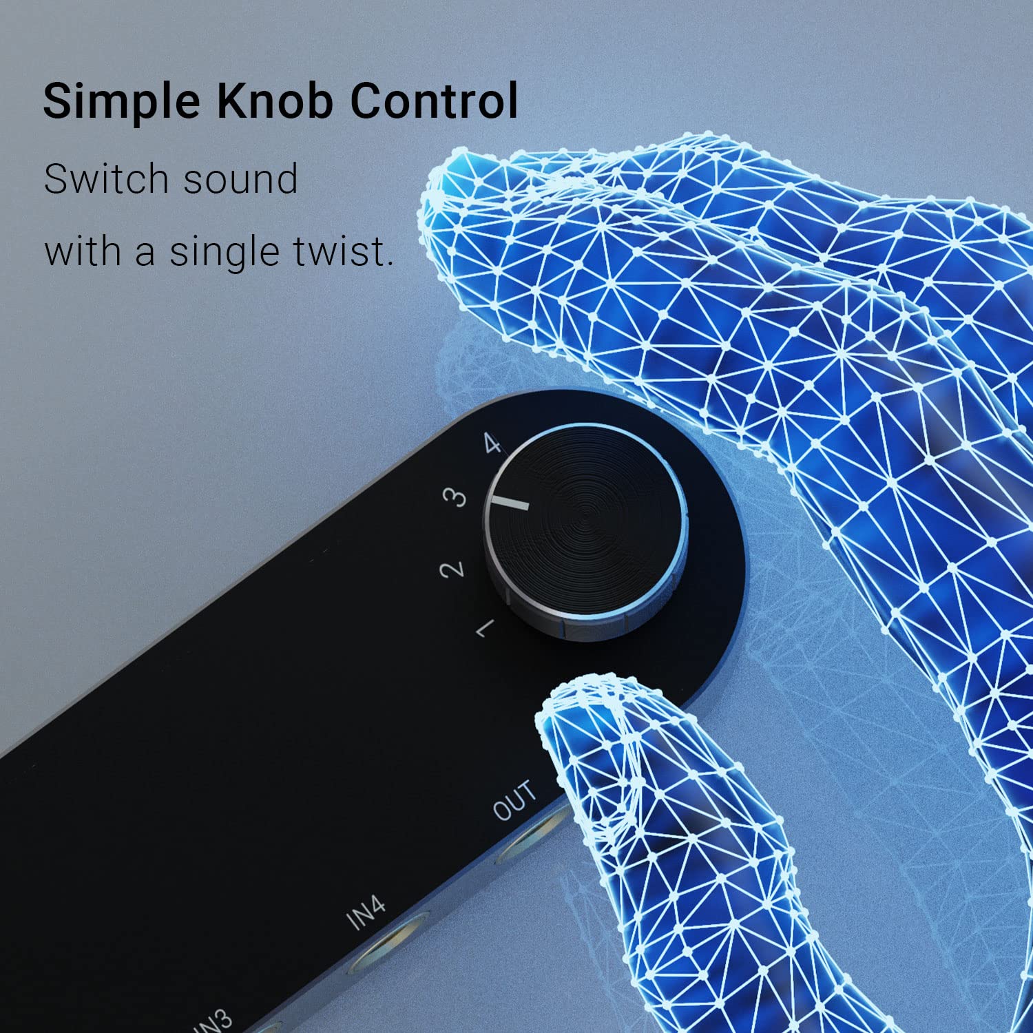 Cubilux Bidirectional 4 Channel 6.35Mm Audio Selector, 1X Trs To 4X Trs Stereo 4 Port 1/4� Quarter Inch Aux Switch Box For Speaker, Headphones, Subwoofer, Home Audio System, Mixer, Amplifier