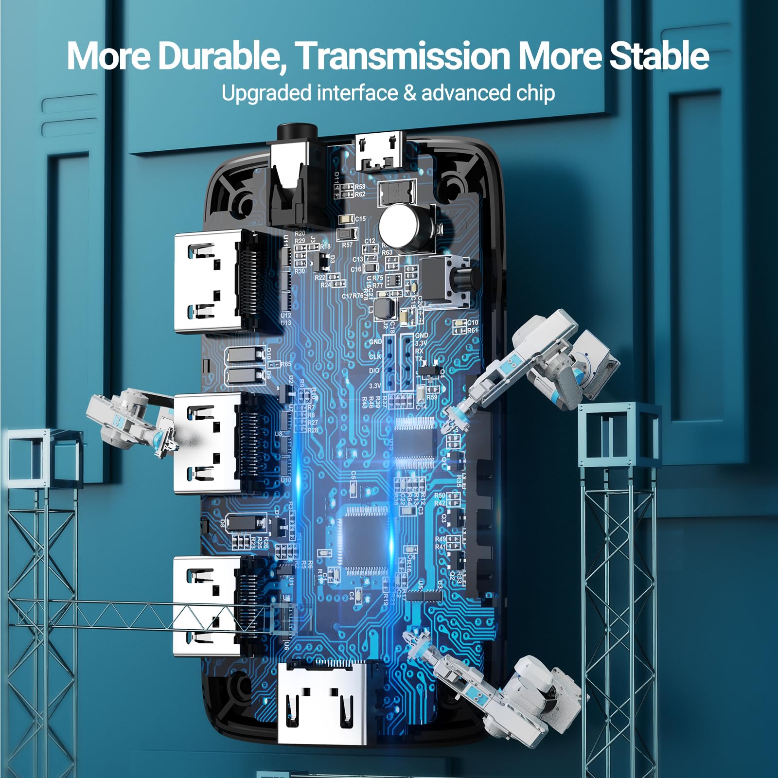 Ugreen Hdmi Switch 3 In 1 Out 4K Hdmi Splitter, Hdmi Switch With Remote Supports Hdr Cec 3D Hdcp1.4 Hdmi 3 Port Box Hub 4K 30Hz,