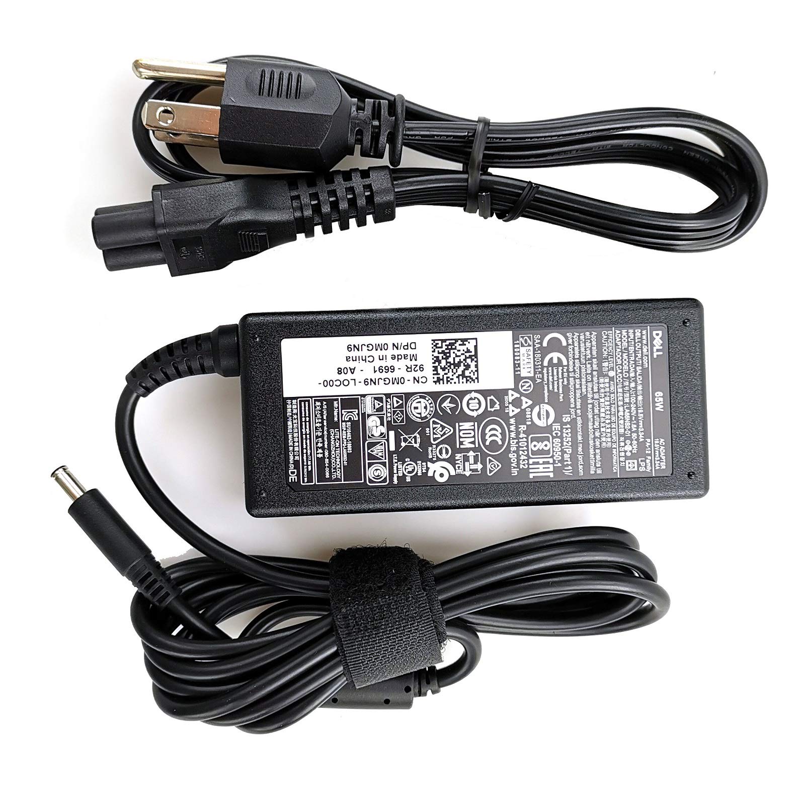 New Dell Original Laptop Charger 65W Watt 45Mm Tip Ac Power Adapter(Power Supply) With Power Cord For Inspiron 13 14 15,3000 500