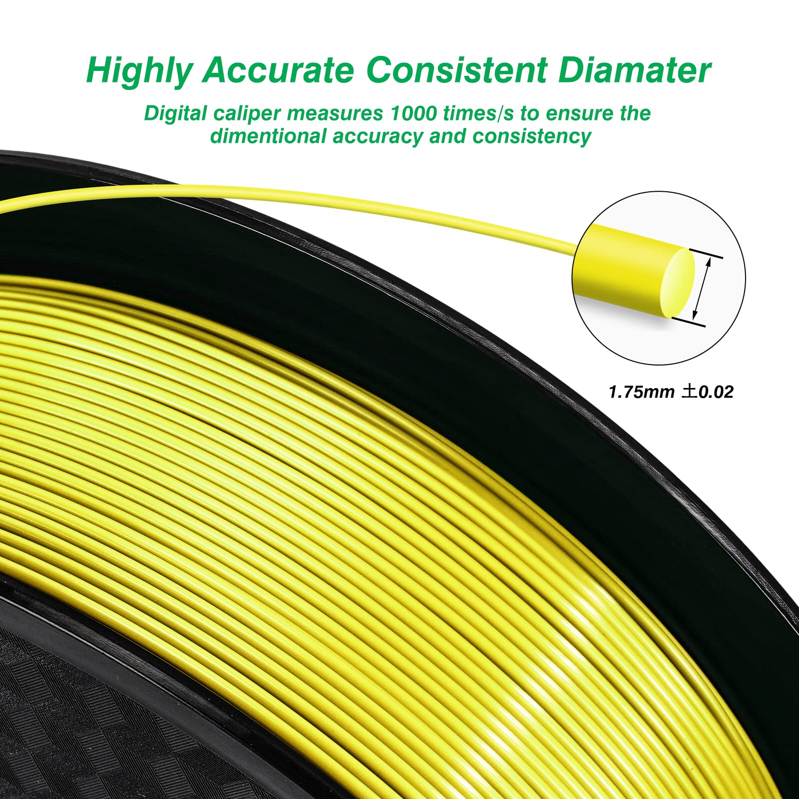 Kingroon Pla 3D Printer Filament,10 Rolls,Dimensional Accuracy +/  0.02 Mm, 1 Kg Spool(2.2Lbs), 1.75 Mm?Red Blue Green Yellow Wo