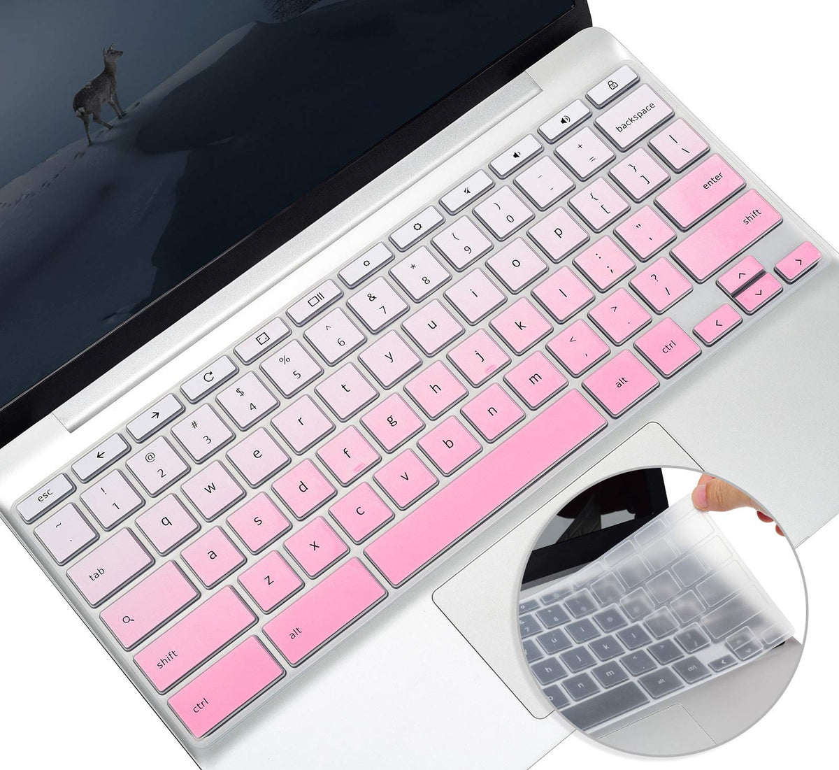 2 Pack For Hp Chromebook X360 Keyboard Cover 14 Inch For Hp Chromebook 14B-Ca, Hp Chromebook 14-Da/14A-Na, Hp Chromebook 11,14 G