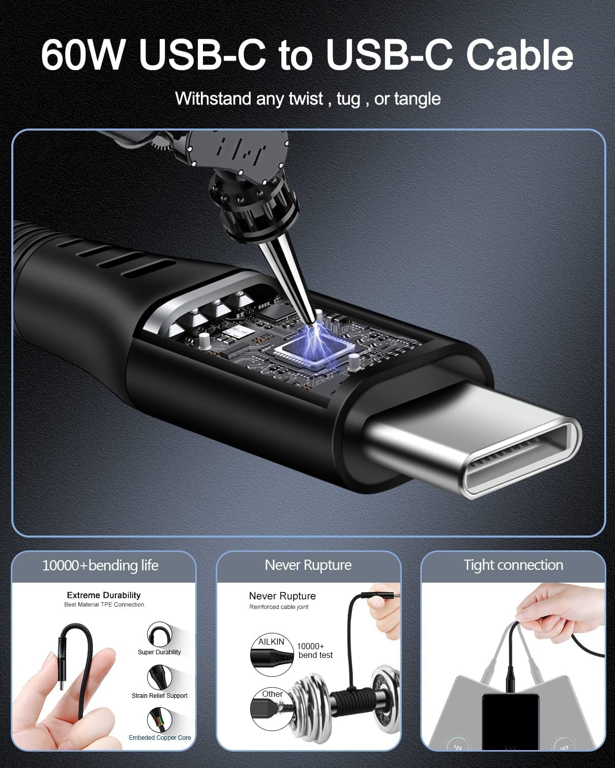 Iphone 17 16E Usb C Wall Charger Adapter [60W/6Ft] Usb Type C To Usb-C Cable, Fast Charging 3.0 Block Plug Cube Brick Box, Andro