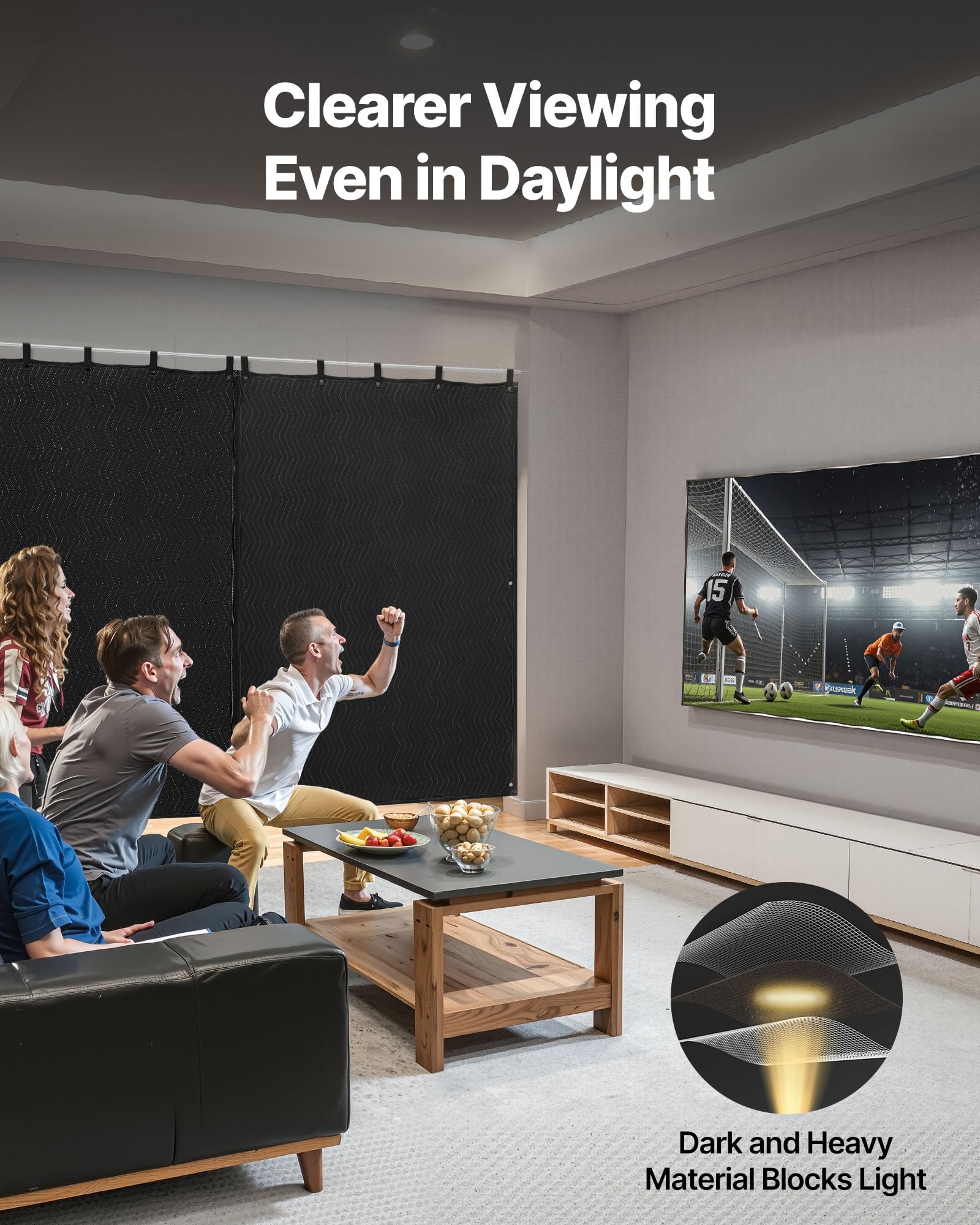 Vevor Sound Dampening Blankets, Soundproof Curtains With 80 X 48 In, Soundproof Blanket With Grommets, Studio Grommeted Blanket,