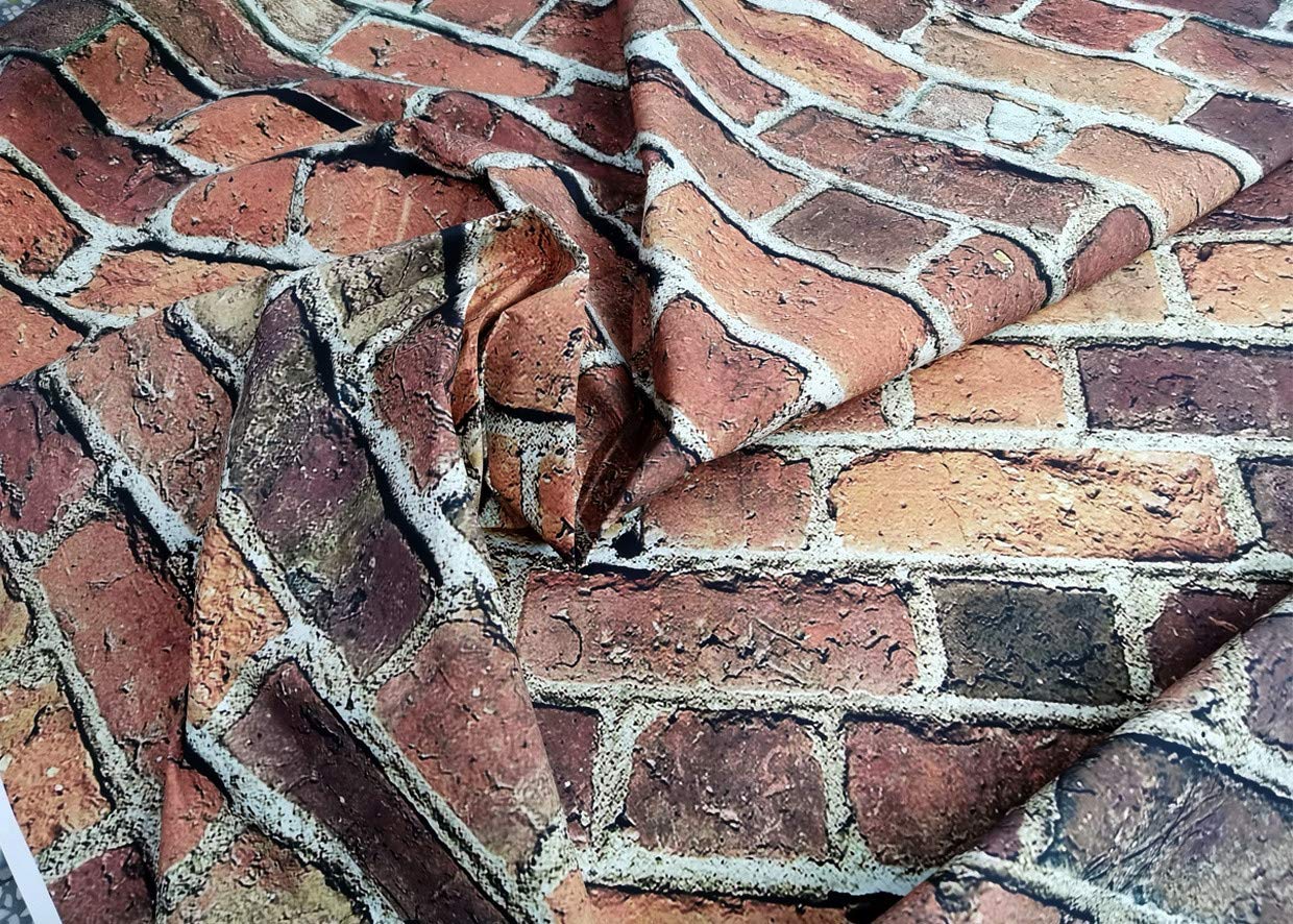Aiikes 8X8Ft Red Brick Wall Photography Backdrop Thin Vinyl Photo Backdrops Baby Birthday Party Graduation Home Decoration Photo