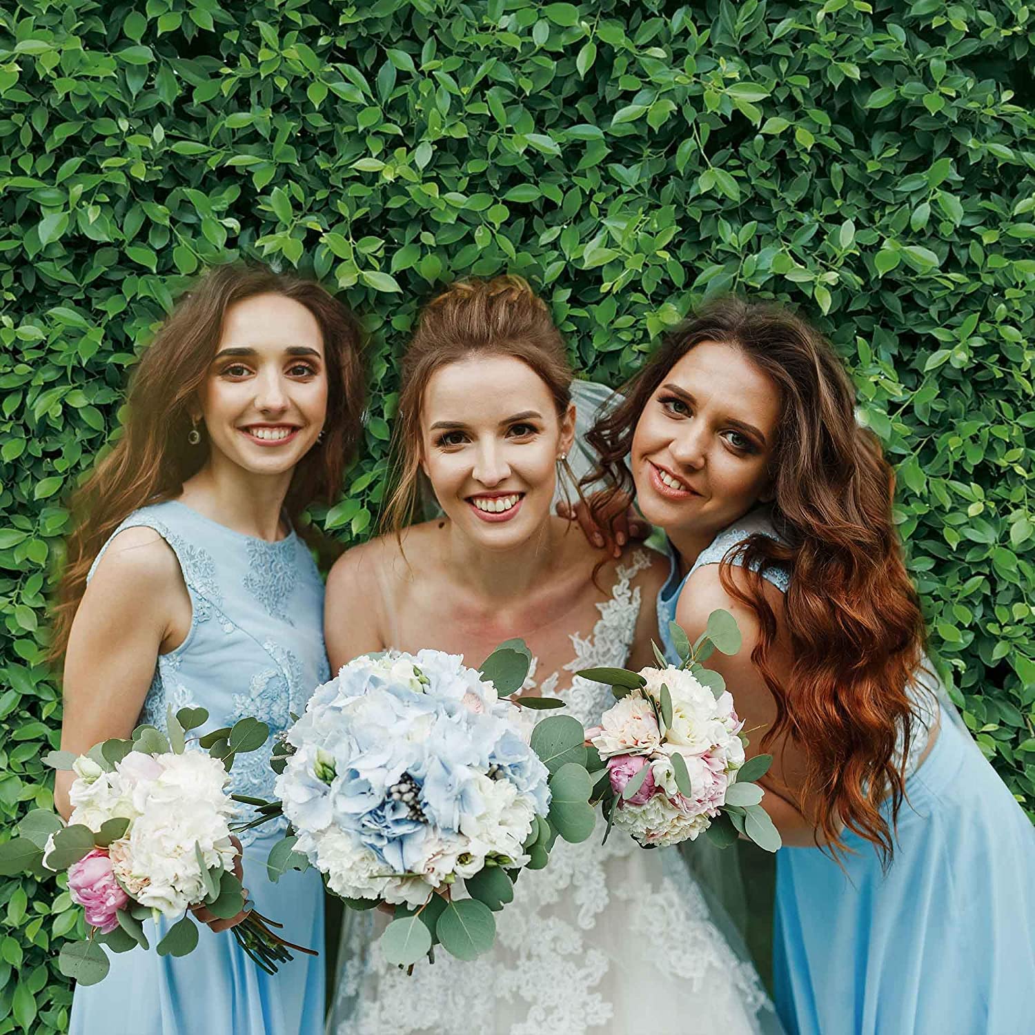 Msocio 8X6Ft Polyester Spring Greenery Leaves Grass Nature Photography Backdrop Green Grass Background For Birthday Wedding Safa