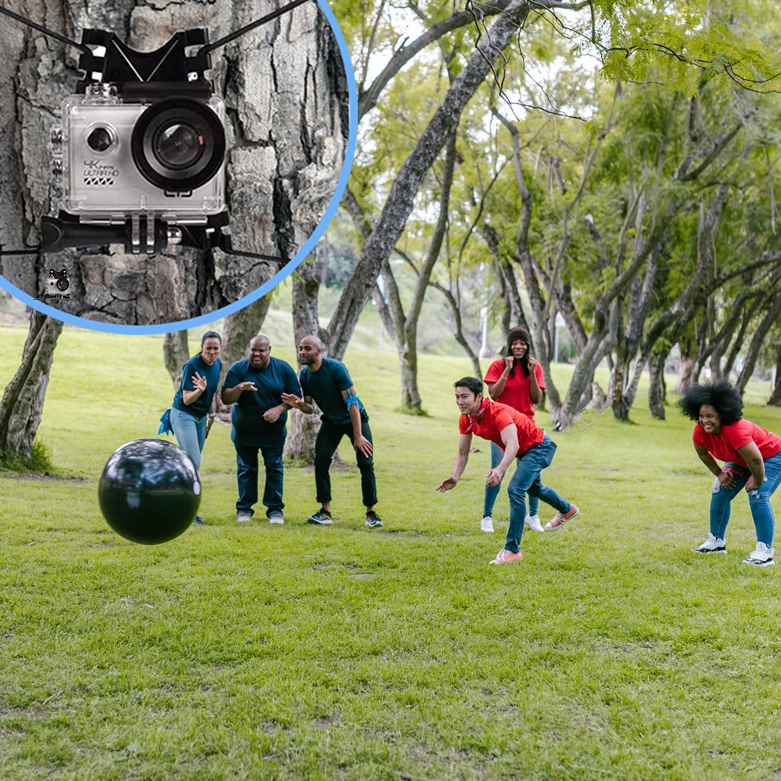 Lekullna Fence Mount Fence Mount Compatible With, Iphone Mevo Start And Other Action Cameras For Softball, Tennis, Baseball, Foo