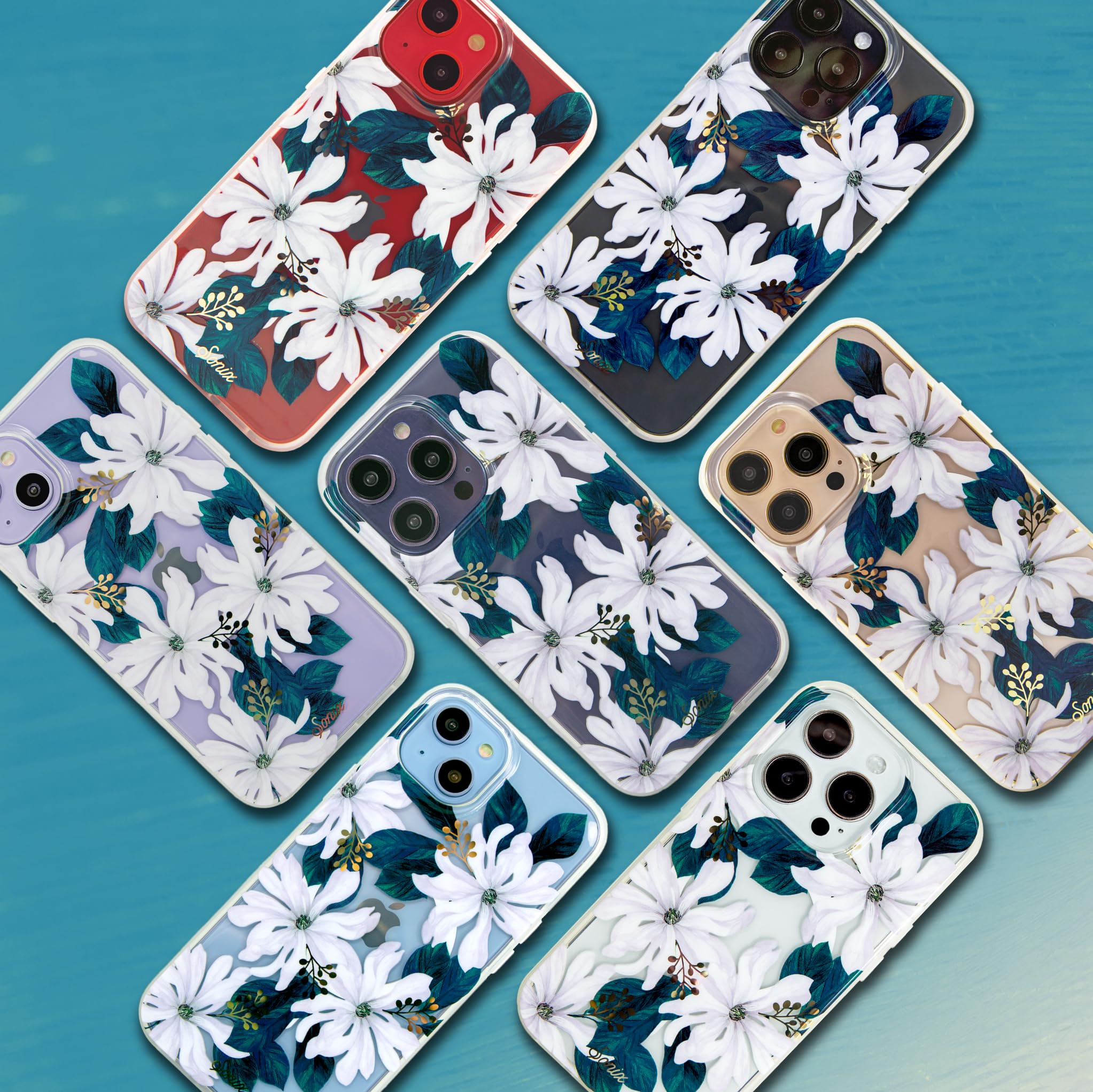 Sonix Case For Iphone 15 Pro | Compatible With Magsafe Iphone Case Floral | 10Ft Drop Tested | Delilah Flower