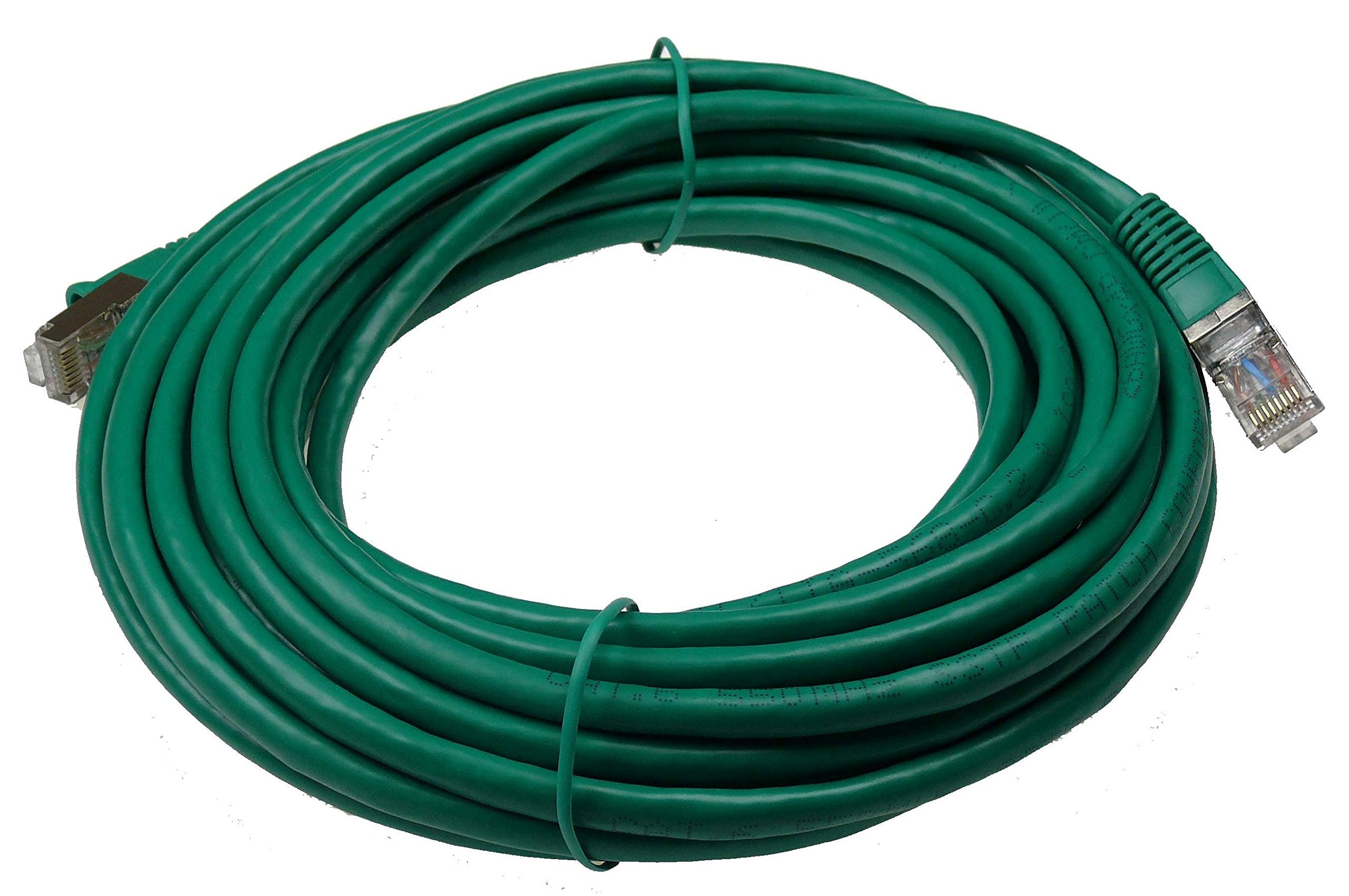 Ntw 25' Cat 6 Snagless Shielded (Stp) Rj45 Ethernet Network Patch Cable Green  345 S6 025Gn