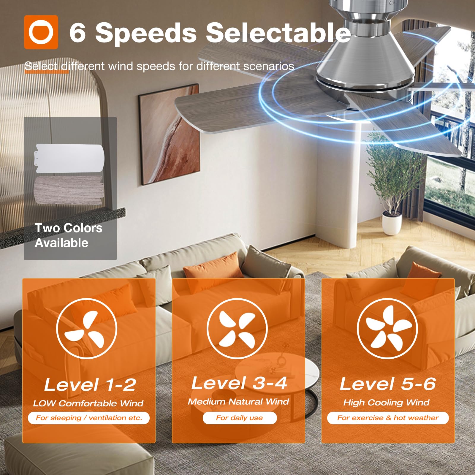 Addlon Ceiling Fans With Lights, 32 Inch Low Profile Ceiling Fan With Light And Remote Control, Flush Mount, Reversible, 3Cct, D