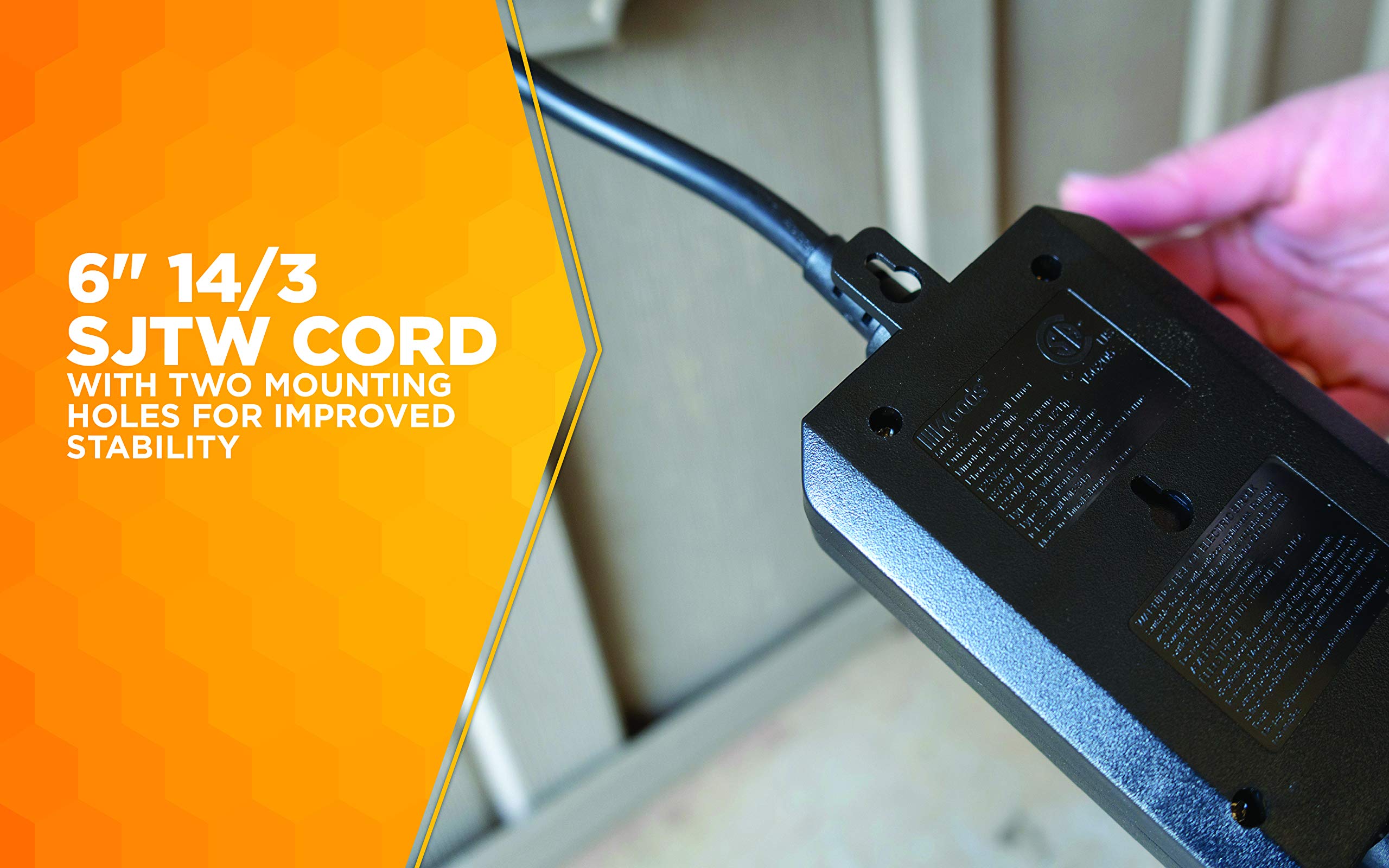 Woods 50122Wd Outdoor Dusk To Dawn Lighting Timer, 2 Grounded Outlets,