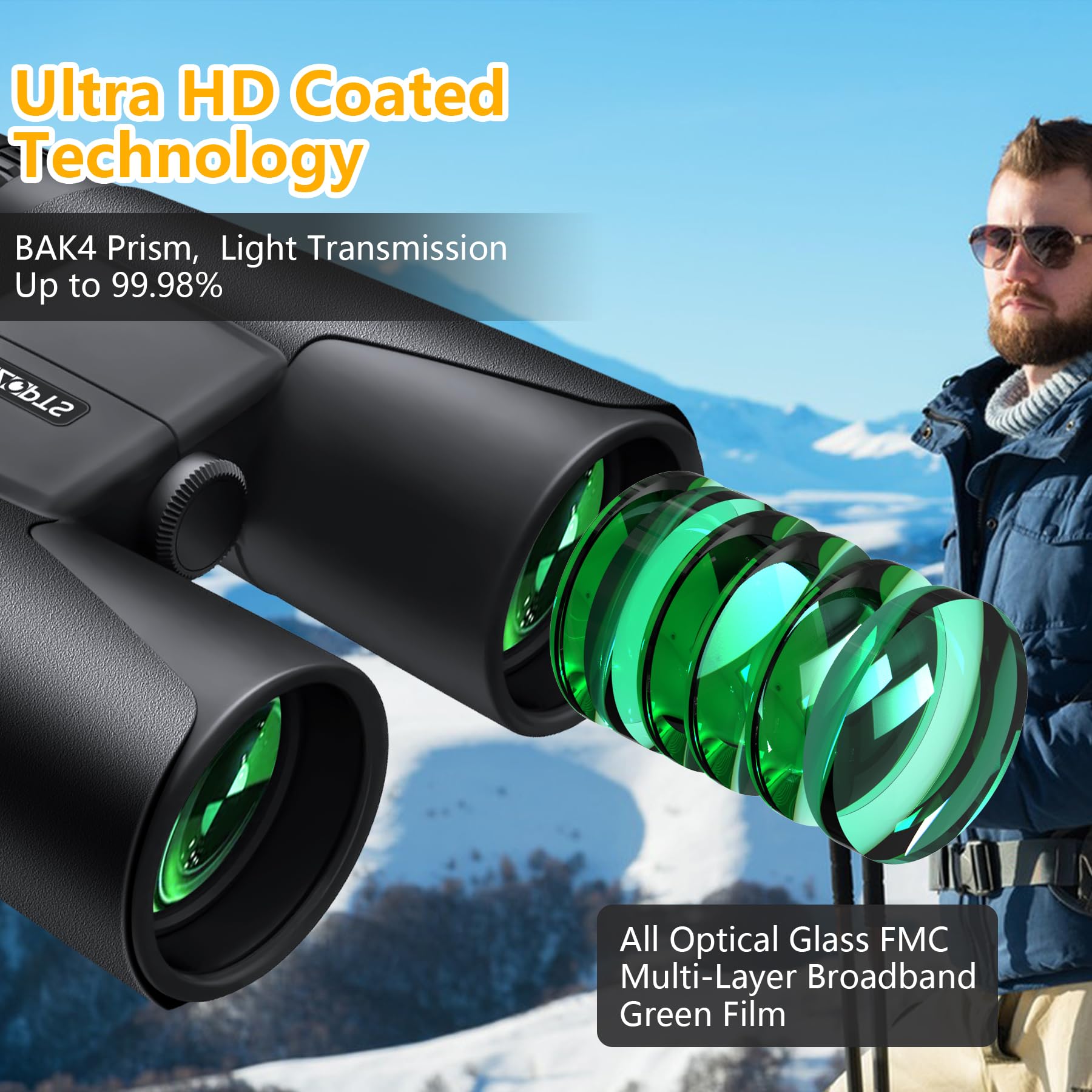 Nlzqpts 10X42 Binoculars For Adults With Phone Adapter,Birding Binoculars For Adults Hd 10X42,Bird Watching Binoculars,Easy Focu