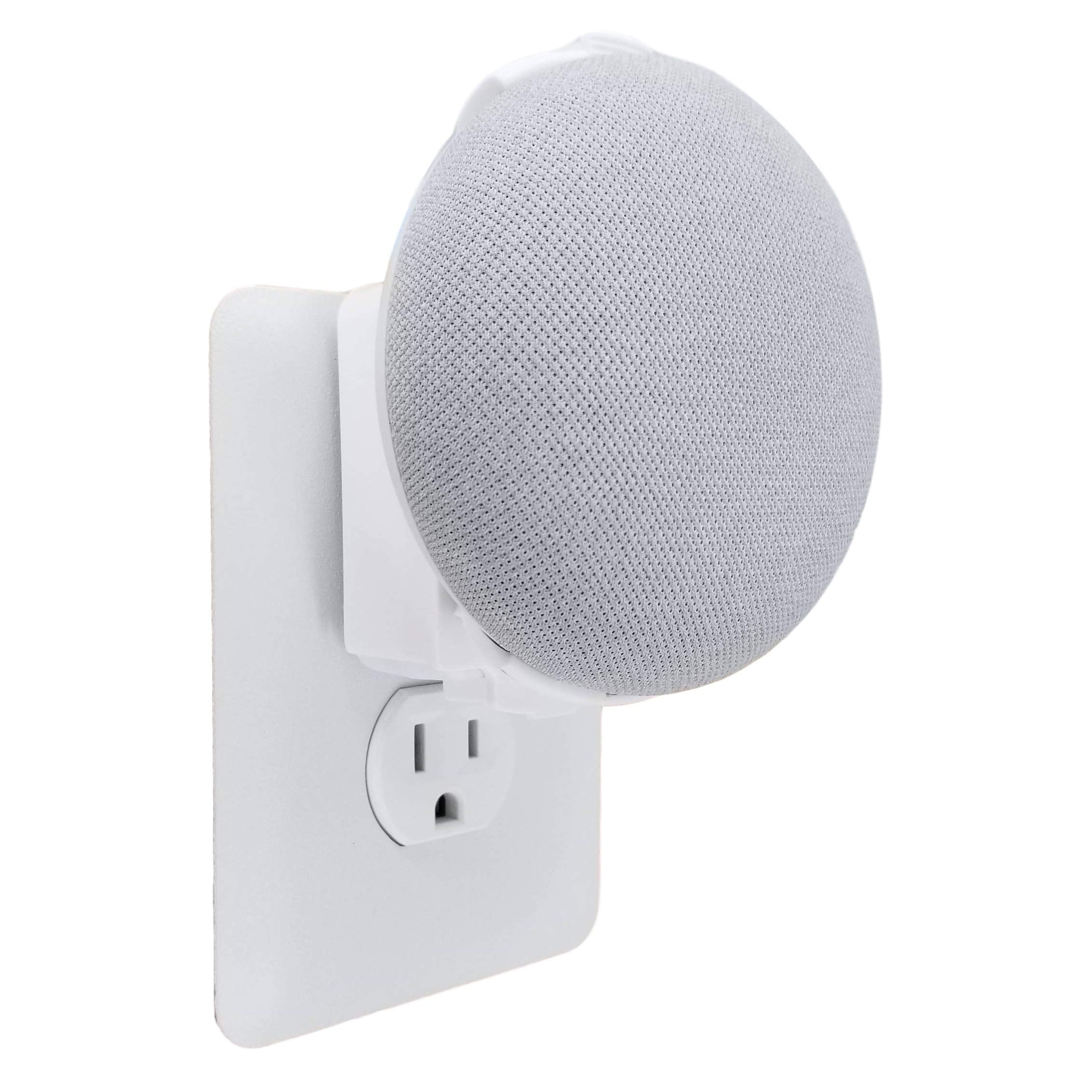 The Nest Mini Easy Genie Mount 2Nd Gen 2019: The Simplest And Cleanest Outlet Wall Mount Hanger Stand For New Google Nest Mini   No Cord Wrapping Required   Designed In Usa (White)