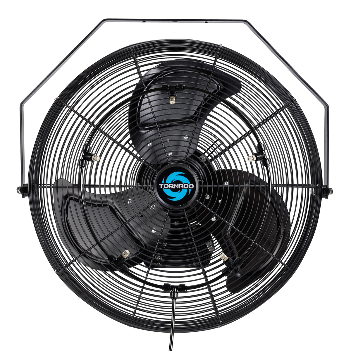 Tornado 20 Inch Outdoor Wall Mount Fan High Velocity Metal Misting Fan For Commercial, Industrial, Residential, Greenhouse Use 3
