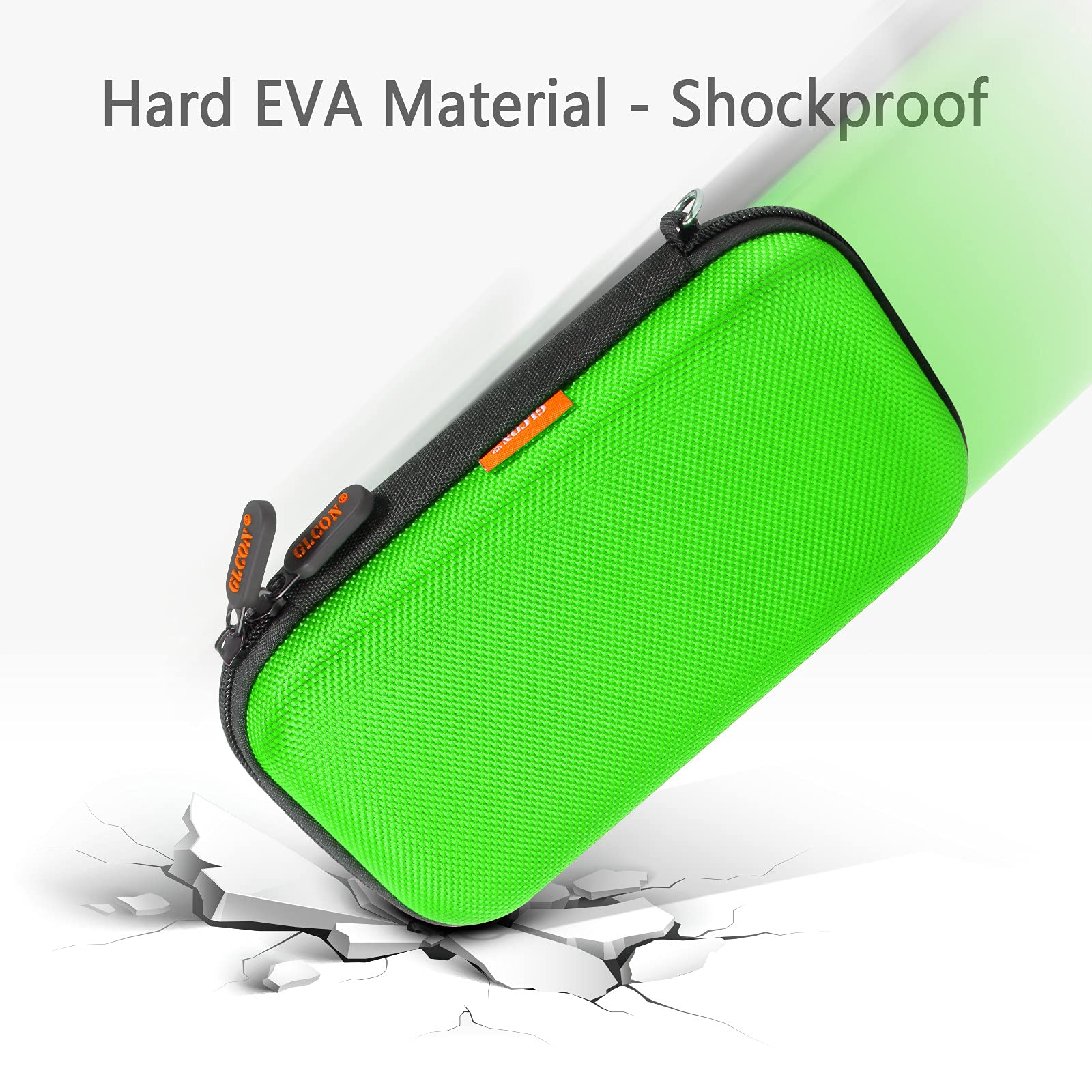 Glcon Power Bank Storage Case Hard Eva Protective Travel Case   Small Electronic Carrying Pouch For Hard Drive, Cell Phone, Char