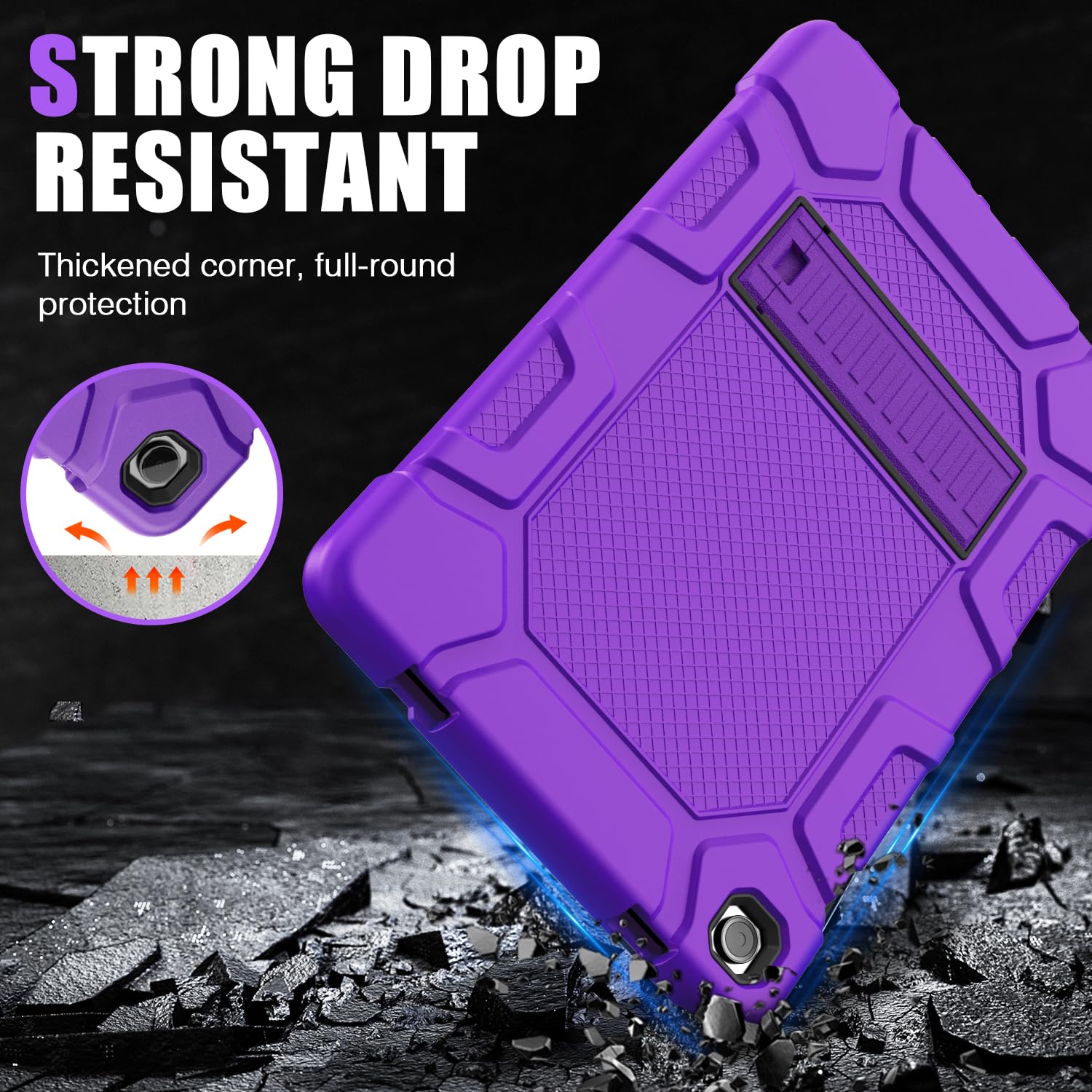 Azzsy Case For Samsung Galaxy Tab A9+/A9 Plus 11    2024 Model (Sm X210/X216/X218), Heavy Duty Shockproof Rugged High Impact Pro