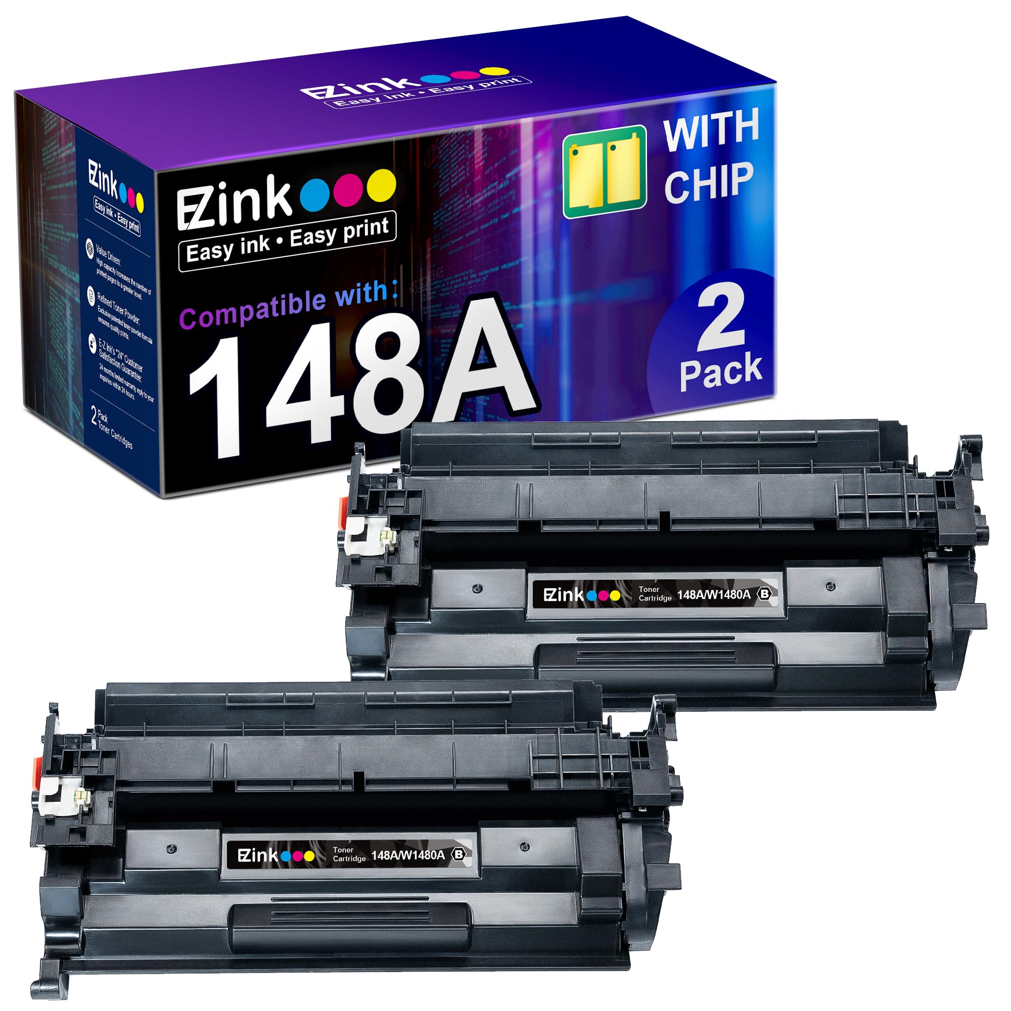E Z Ink 148A 148X Compatible Toner Cartridges Replacement For Hp 148A W1480A 148X W1480X Toner (With Chip) To Use With Hp Pro Mf