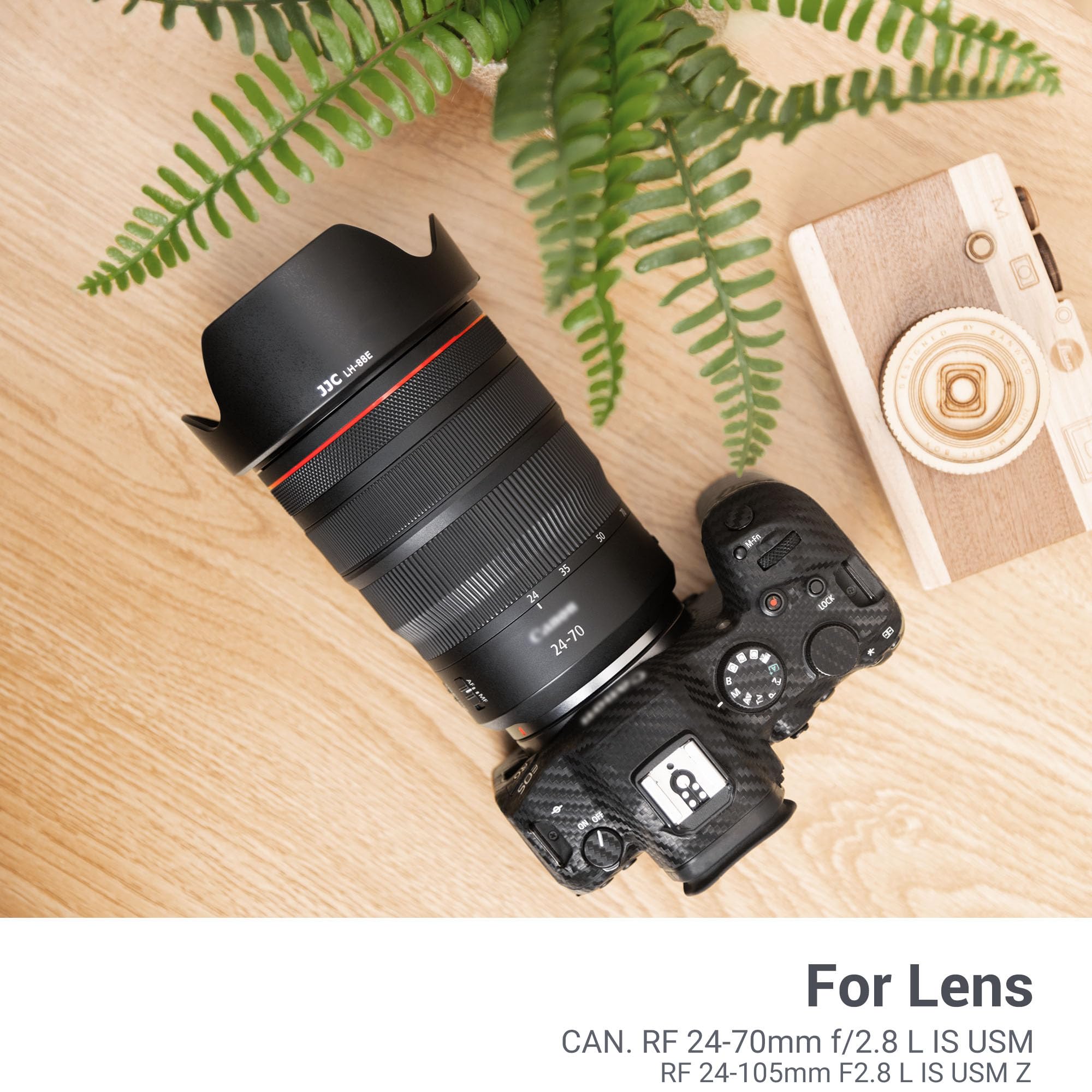 Lens Hood For Canon Rf 24 105Mm F2.8 L Is Usm Z,Rf 24 70Mm F2.8 L Is Usm Lens,Reversible Lens Shade Replace Canon Ew 88E Lens Ho