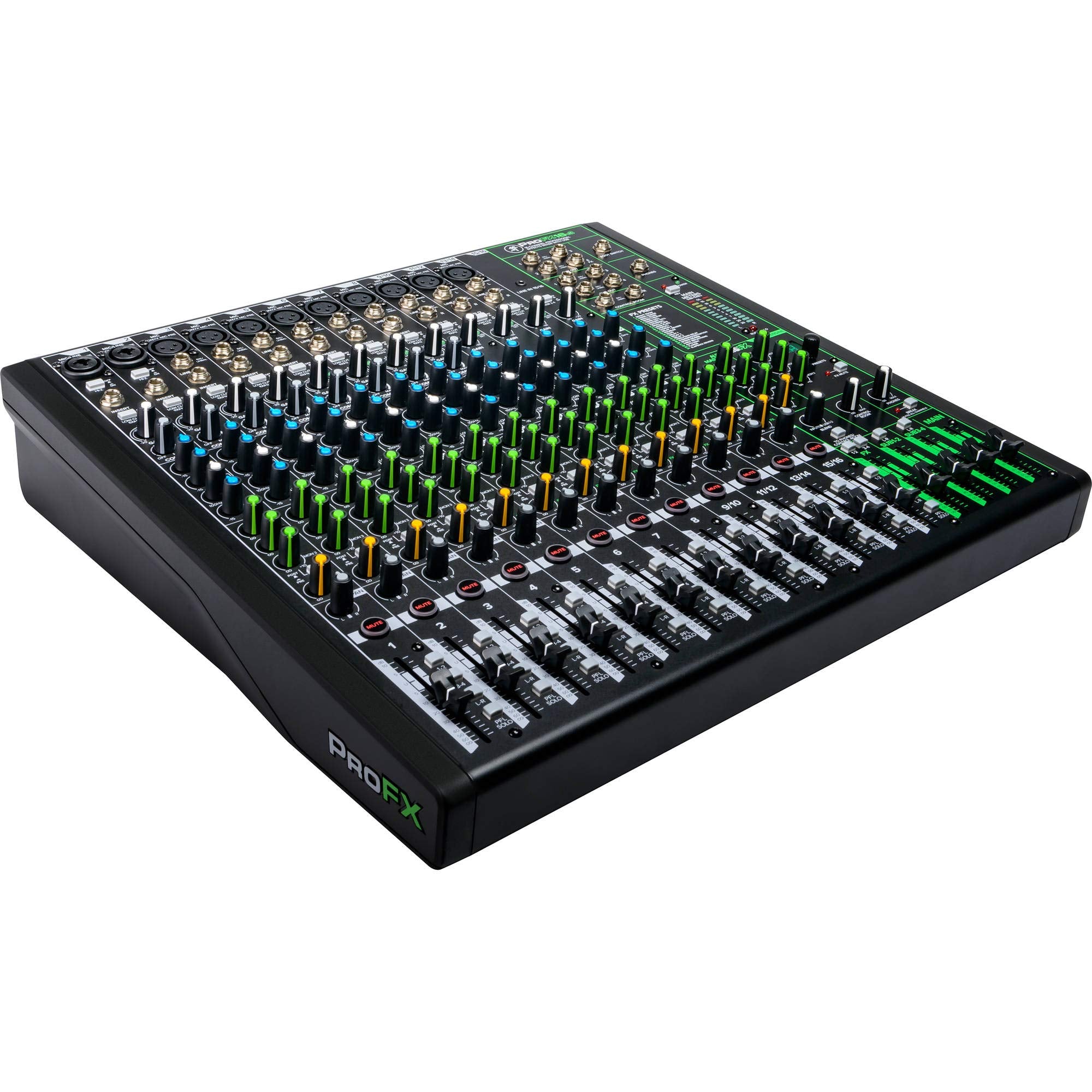 Mackie ProFX16v3 16-Channel Professional Analog Mixer with USB, Onyx Mic Preamps and GigFX Effects Engine
