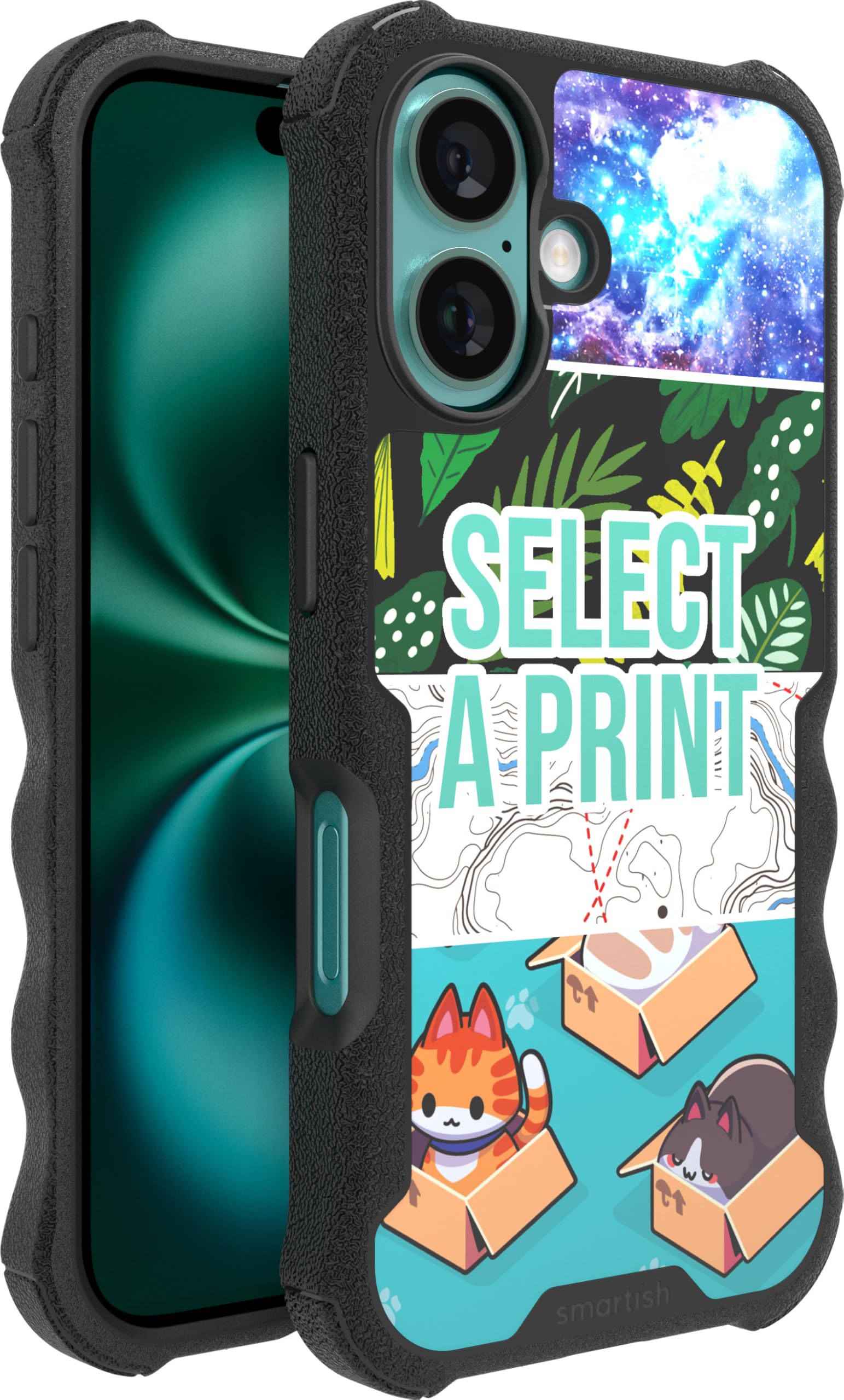 Smartish Iphone 16 Protective Magnetic Case   Gripzilla Compatible With Magsafe [Rugged + Tough] Heavy Duty Grip Armored Slim Co