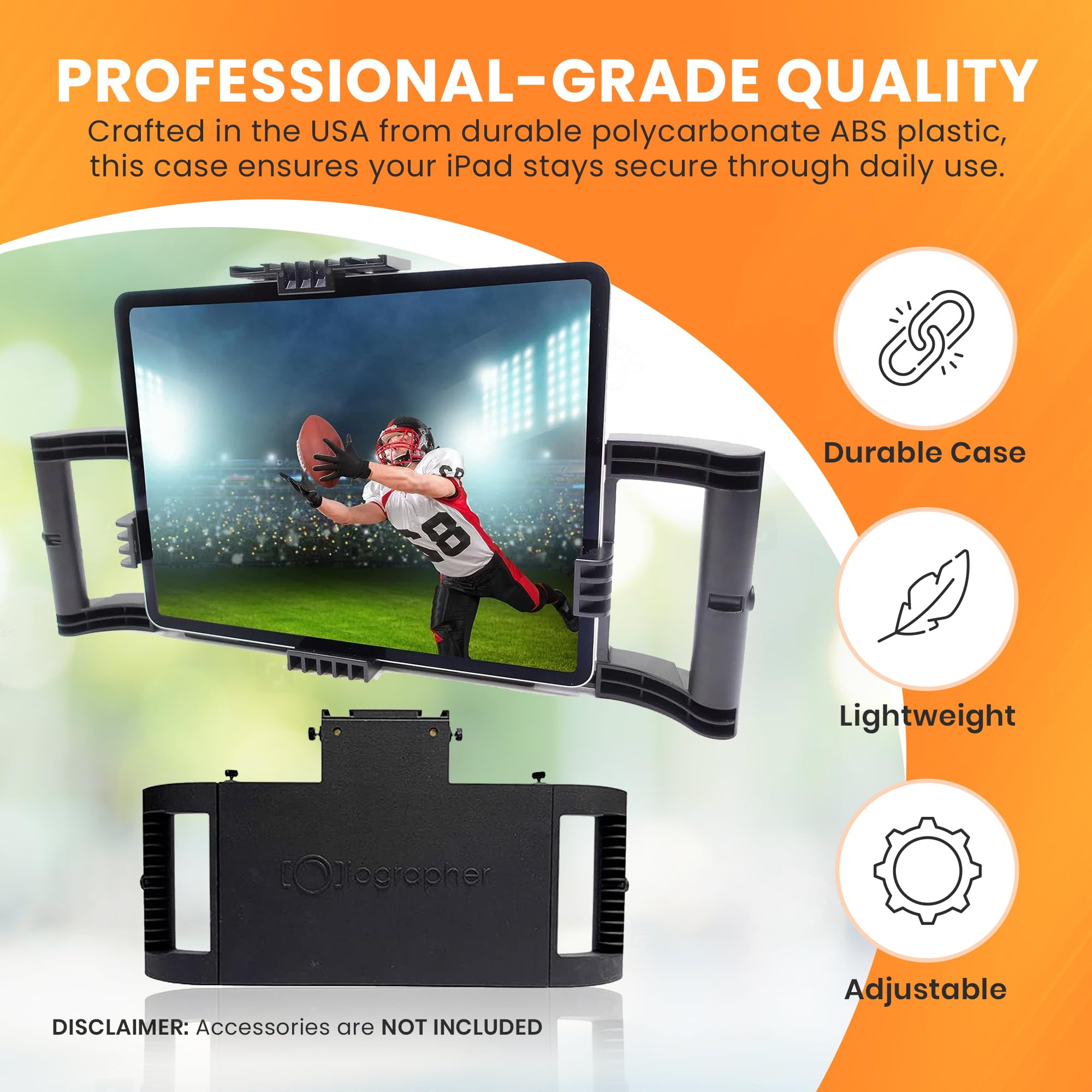 Iographer Adjustable Case With Handles - Video Production Solution For Ipad 13, 12.9, And 11 Pro, Air 4Th, 5Th Gen, And Surface