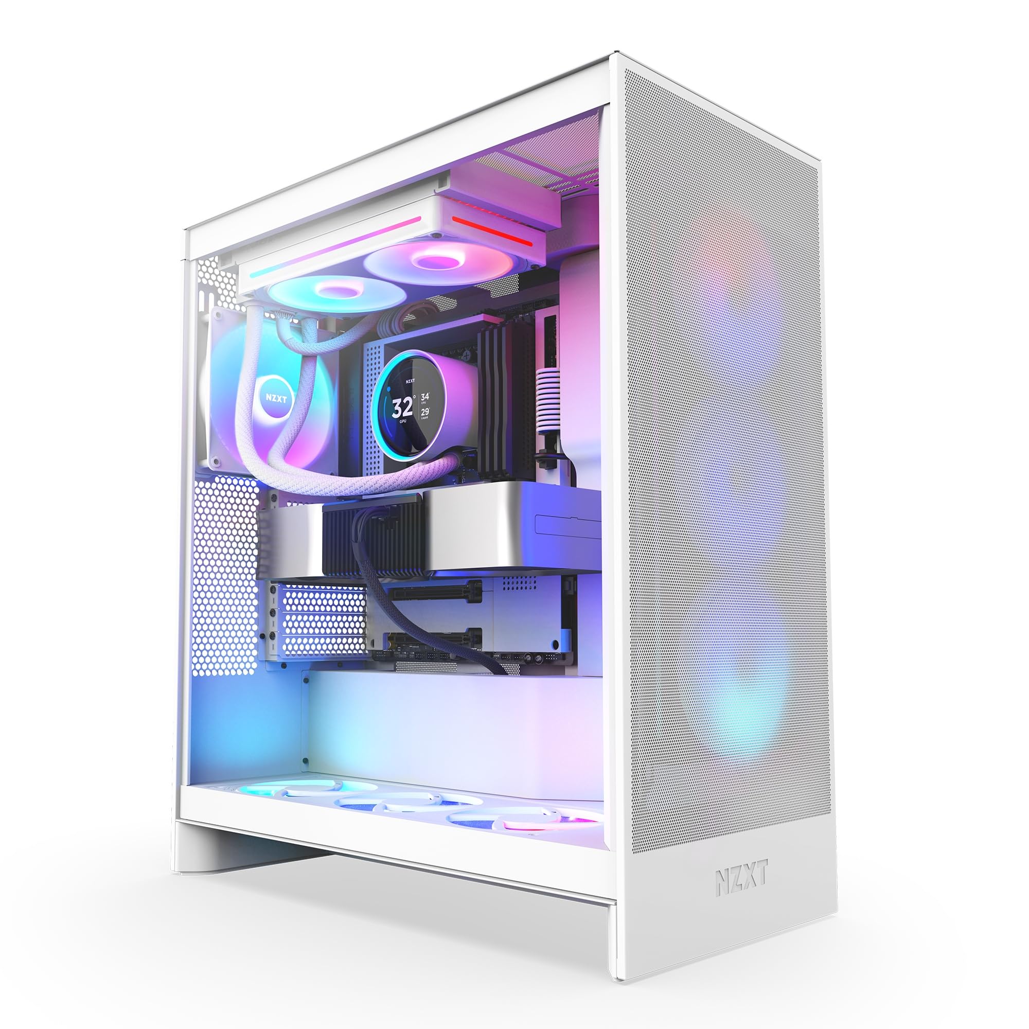 Nzxt Kraken Elite 240 Rgb 2024   Aio Cpu Liquid Cooler   240Mm Radiator   2 X F120P Fans   Customizable 2.72'' Ips Lcd   Nzxt Tu