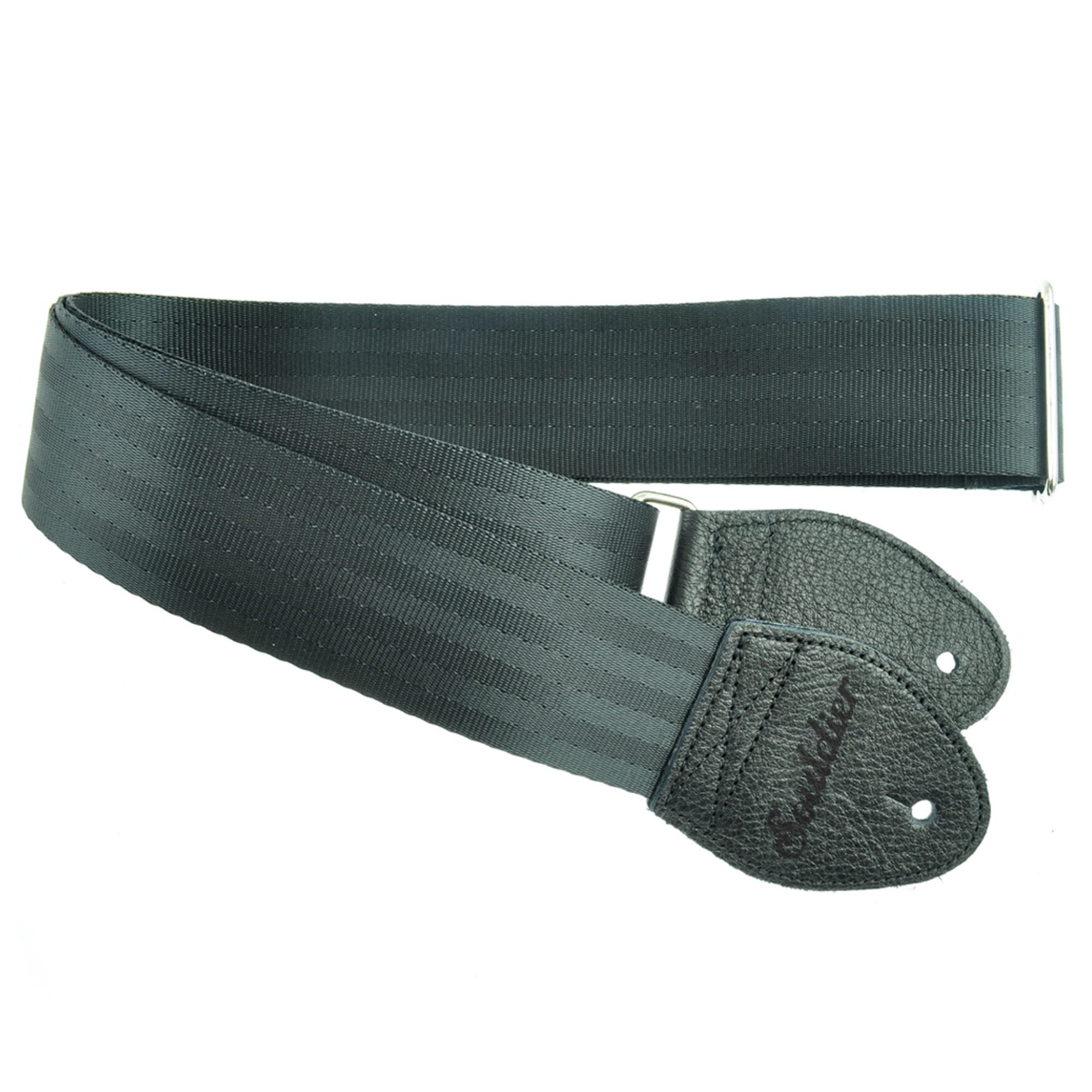 Souldier Black Seatbelt Guitar Strap (Gs0000Bk04Bk)