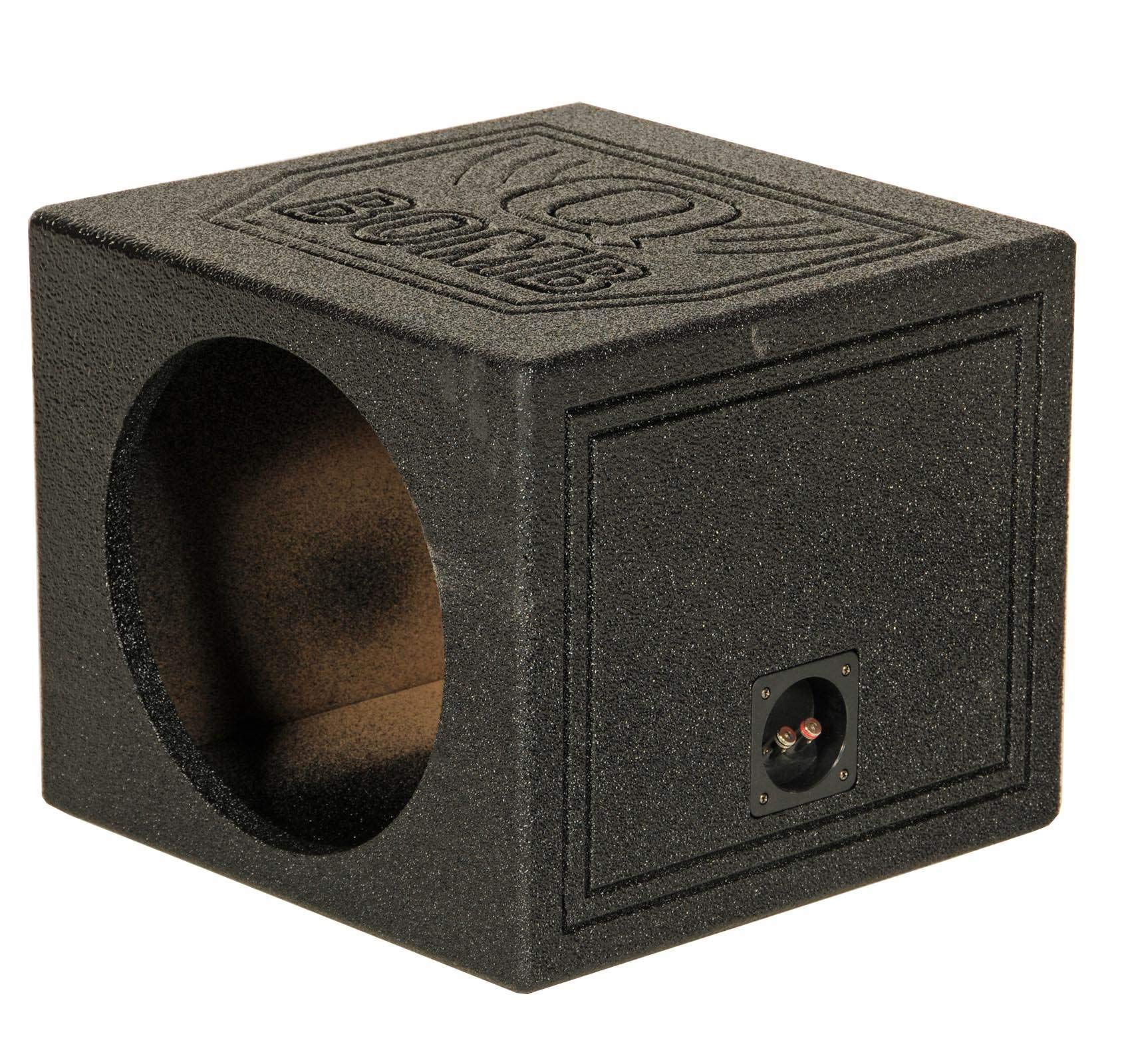 Qpower Single 15'' Sealed Woofer Enclosure Withh Bed Liner Spray