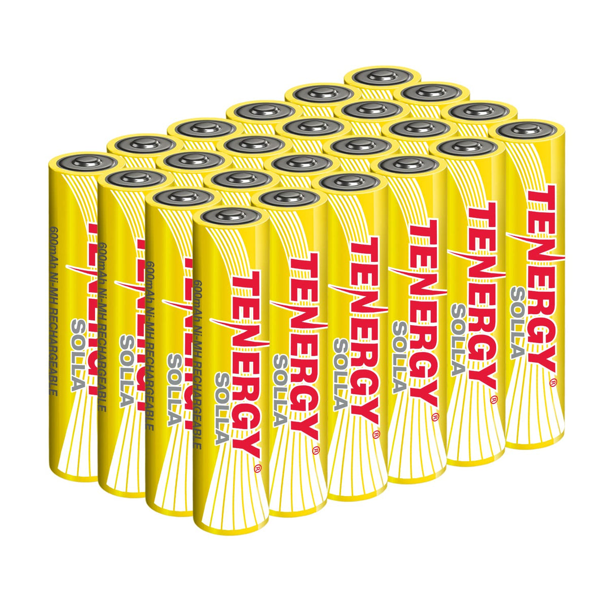 Tenergy Solla Aaa Rechargeable Nimh Battery, 600Mah Solar Batteries For Outdoor Solar Lights, Outdoor Patio Lights, Anti Leak, O