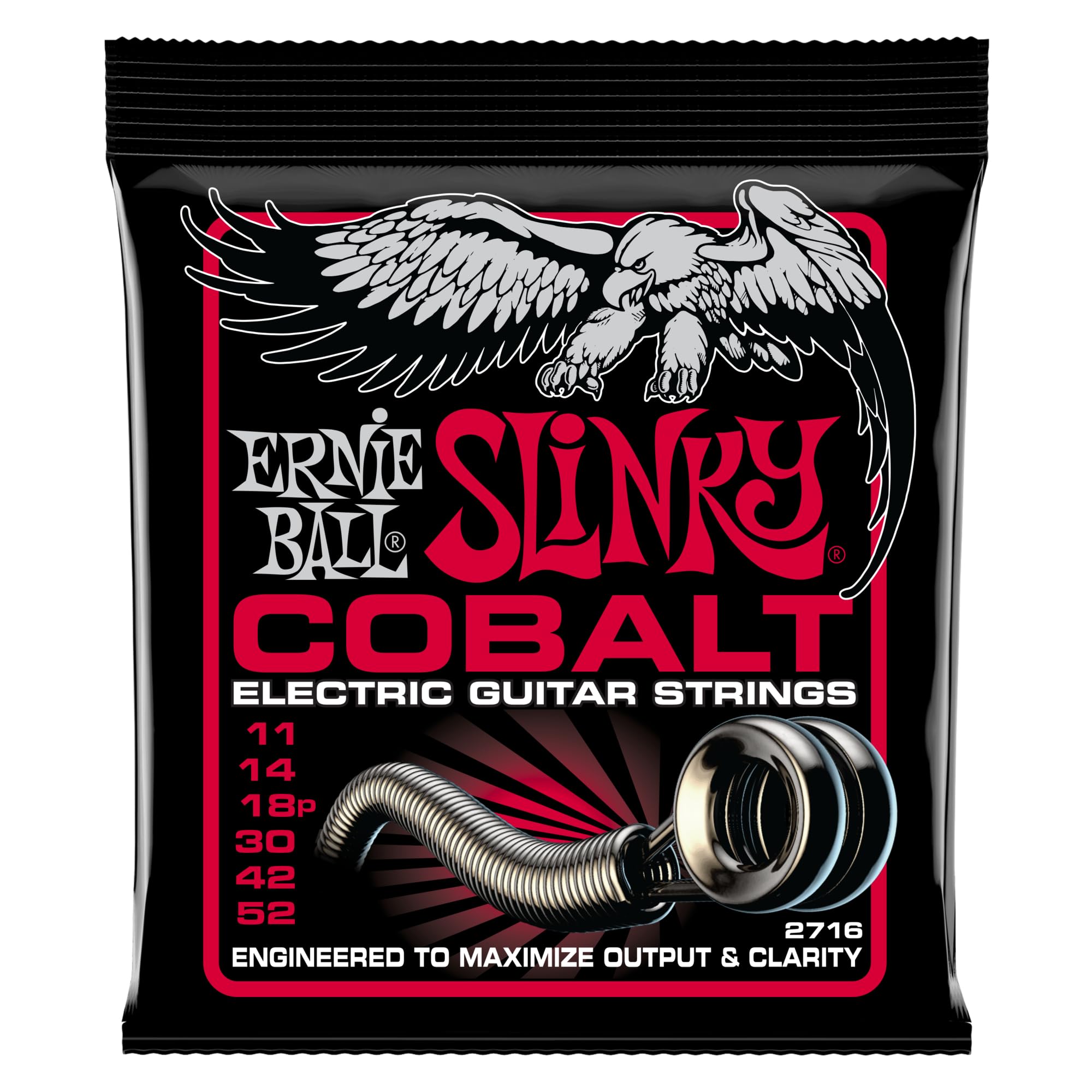 Ernie Ball Burly Slinky Cobalt Electric Guitar Strings 11 52 Gauge