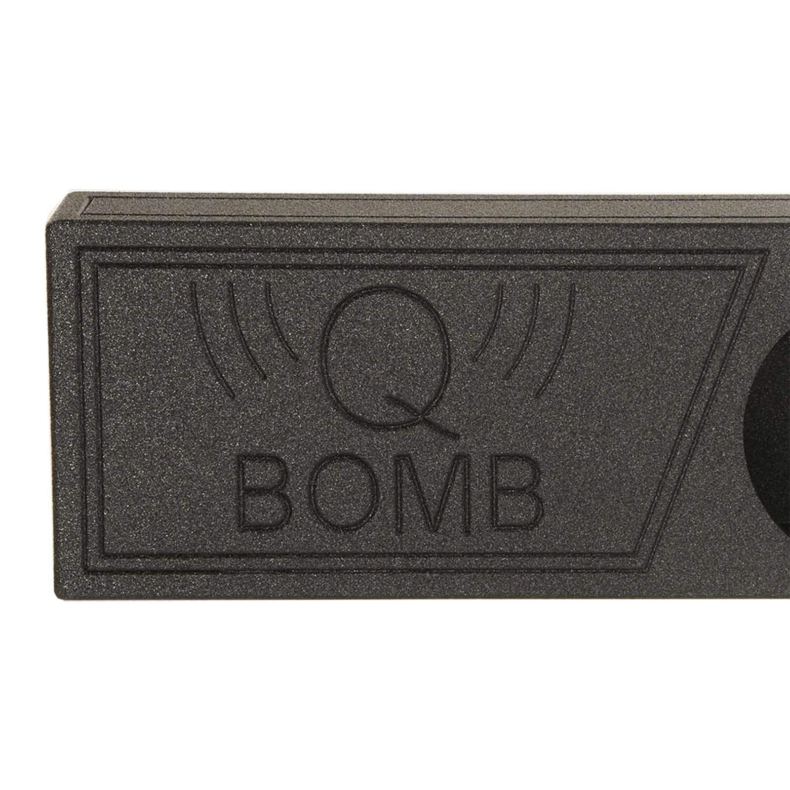 Qpower Single 12'' Ported Spl Empty Woofer Box W/Bedliner Spray