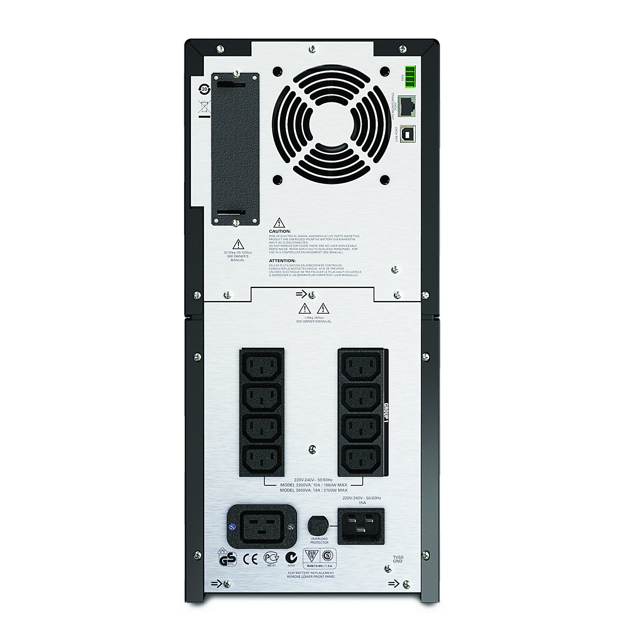 Apc Smart Ups 3000Va Ups Battery Backup With Pure Sine Wave Output (Smt3000)