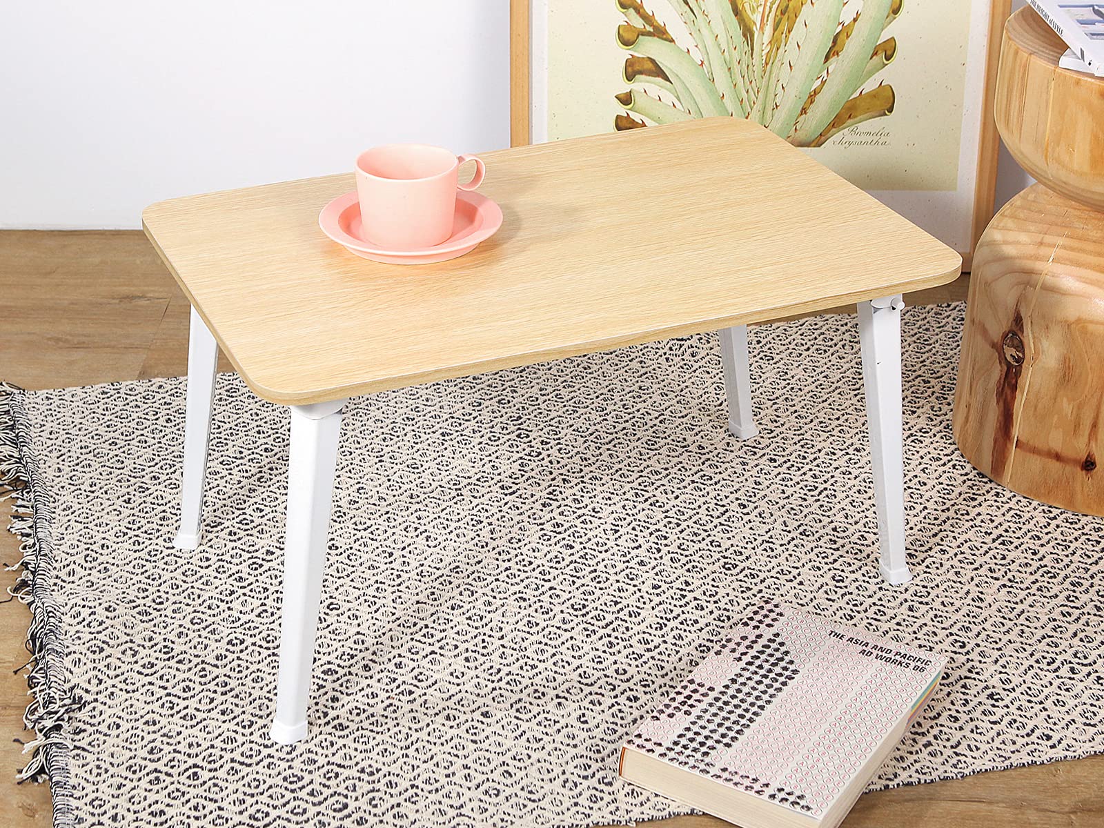 Lkbbc Laptop Stand For Bed, Lap Desk, Foldable Portable Lap Bed Tray, 23.6 Inch Floor Table For Drawing, Reading And Writing, Oa