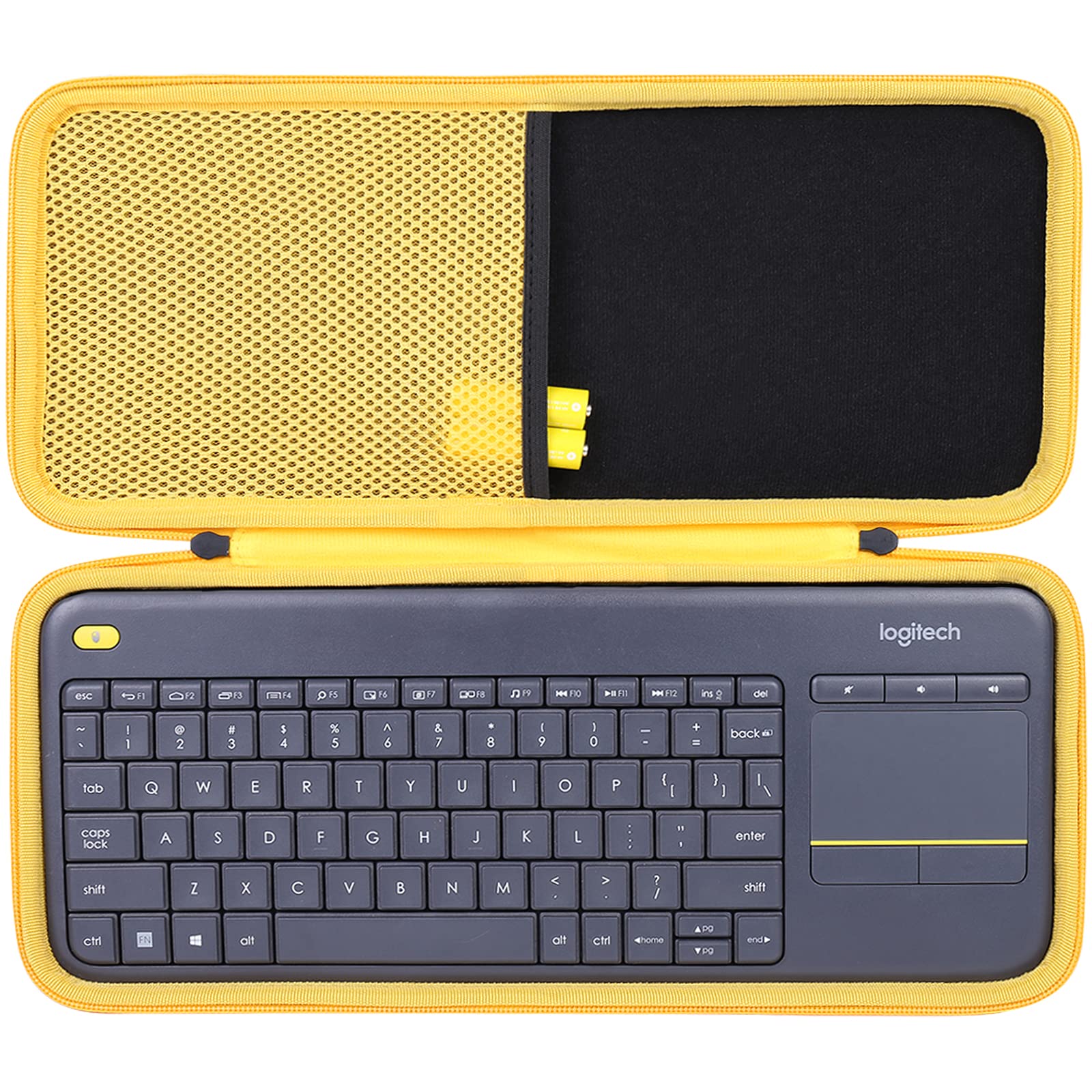 Co2Crea Hard Case Replacement For Logitech K400 Plus Wireless Touch Keyboard Touchpad