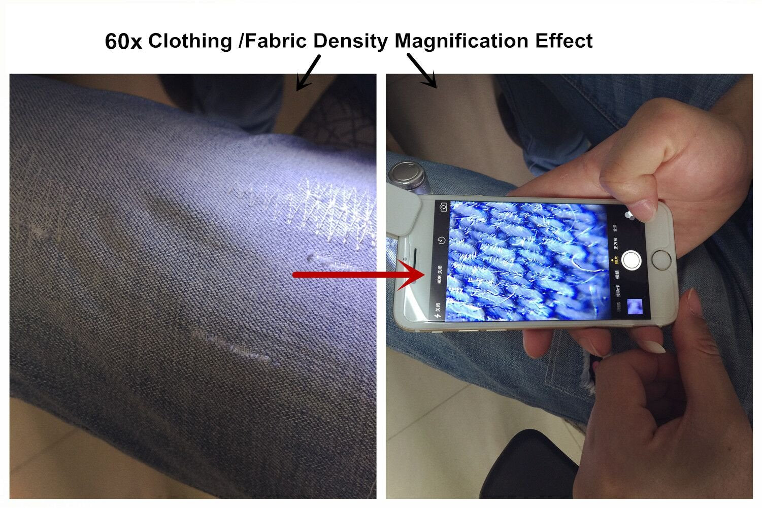 Beileshi 60X Zoom Microscope Magnifier Led Clip On Micro Lens For Universal Mobile Phones Universal Clamp