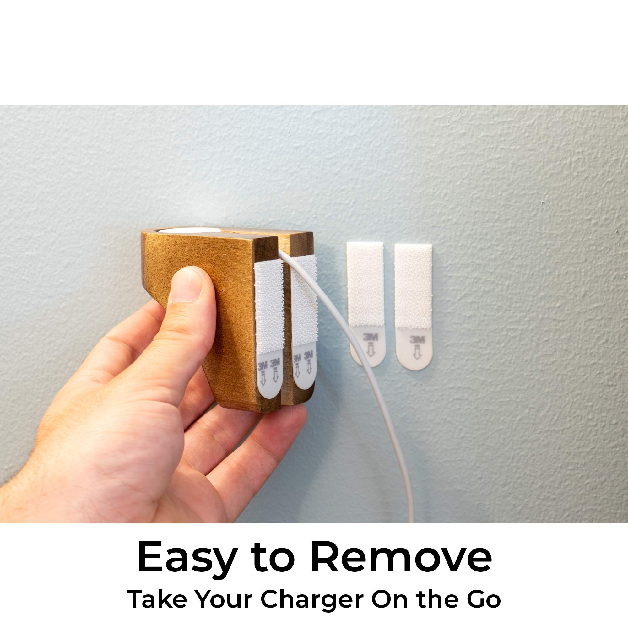 Wall Charging Stand For Apple Watch Series 9   Wooden Charging Dock   Wood Charging Station For Iwatch   Simply Stick To Wall Wi