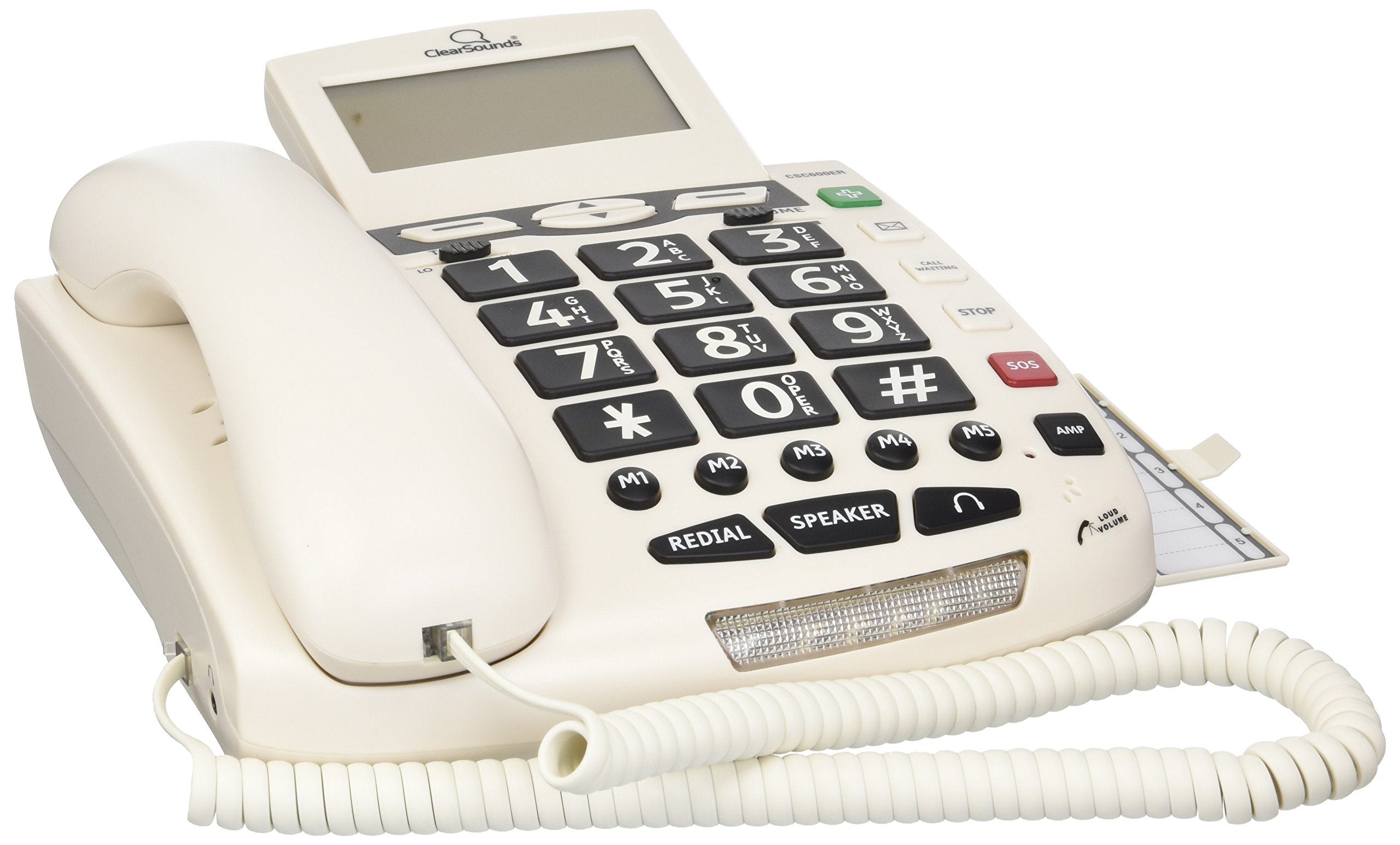 Clearsounds Cscsc600Er Na 1 Handset Landline Telephone, White