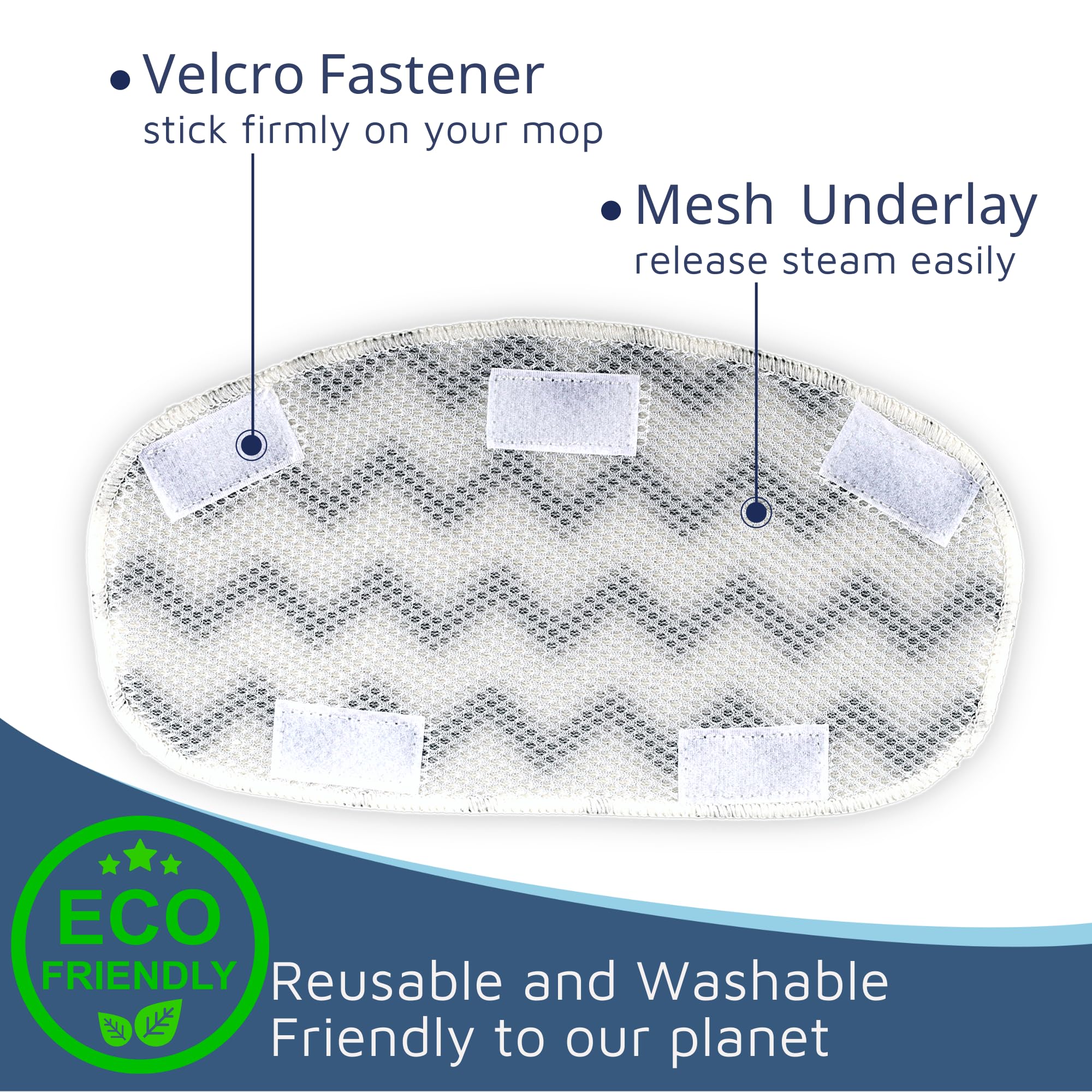 F Flammi Heavy Duty Steam Mop Replacement Pad For Pursteam Thermapro 10 In 1, Microfiber Washable Reusable Pads (4 Pack)