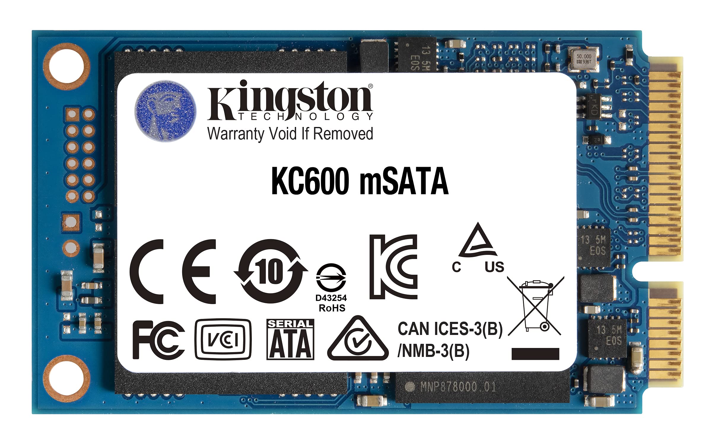 Kingston KC600 SSD 1024GB SATA3 mSATA  SKC600MS/1024G