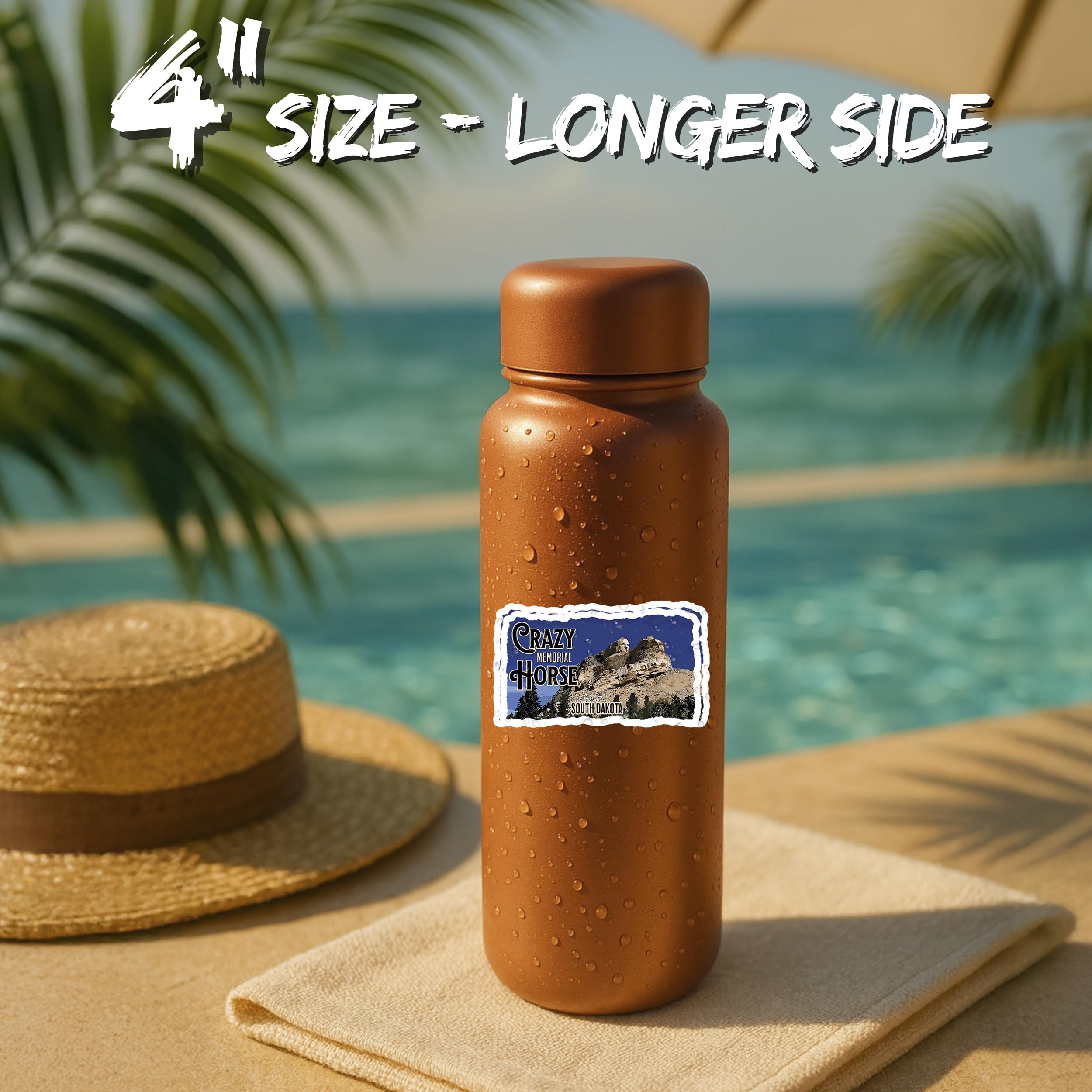 Crazy Horse Memorial South Dakota Sticker 4 Inch Travel Souvenir City - Waterproof Vinyl Decal For Laptop Water Bottle Car Tumbl