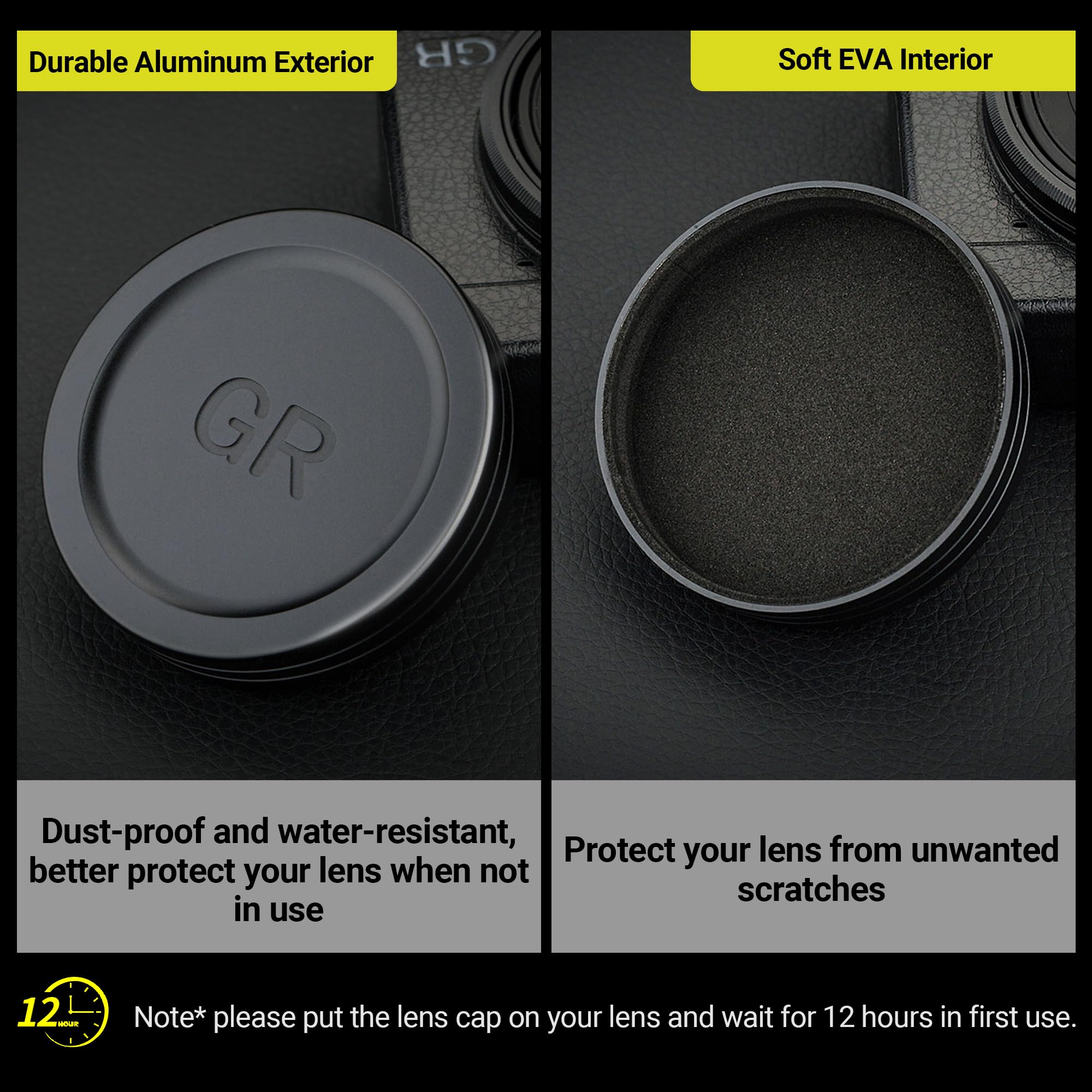 Jjc Aluminum Lens Cap Cover Protector For Ricoh Gr Iiix Gr Iiix Hdf Gr3X Hdf Gr Iii Gr Iii Hdf Gr3 Hdf Gr Ii Gr2 With Soft Eva I